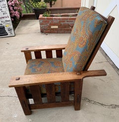 Plank Oak Chair by J. M. & Sons, Arts & Crafts Period