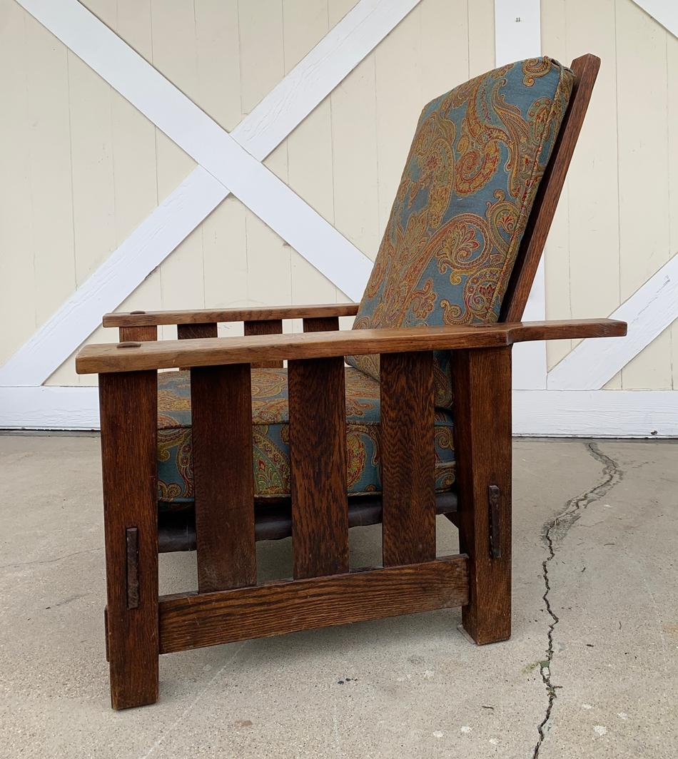 Arts and Crafts Plank Oak Chair by J. M. & Sons, Arts & Crafts Period