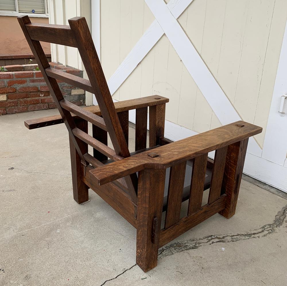 Plank Oak Chair by J. M. & Sons, Arts & Crafts Period 1