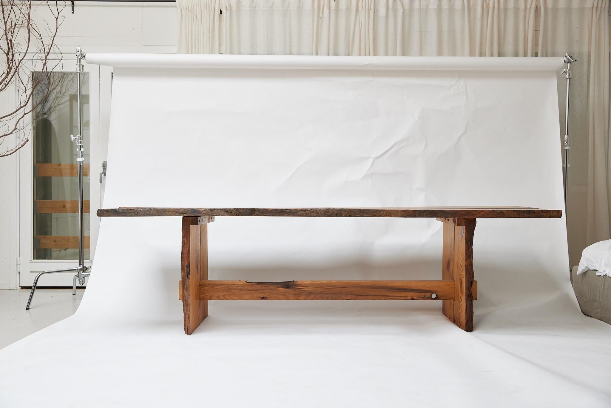 Plank Table in historical wood by Danish Fine Cabinetmaker Malte Gormsen  For Sale 4