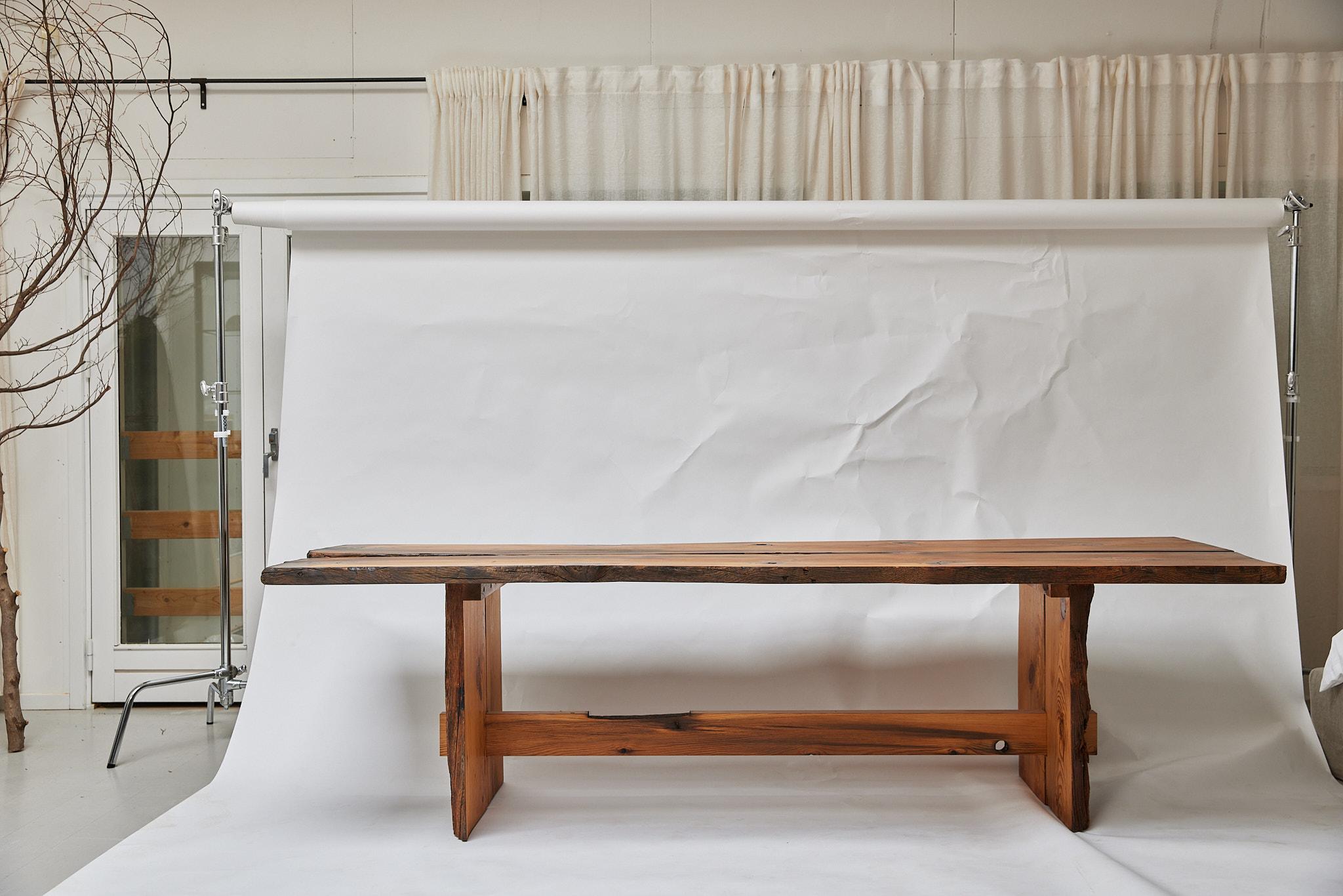 Plank Table in historical wood by Danish Fine Cabinetmaker Malte Gormsen  For Sale 5