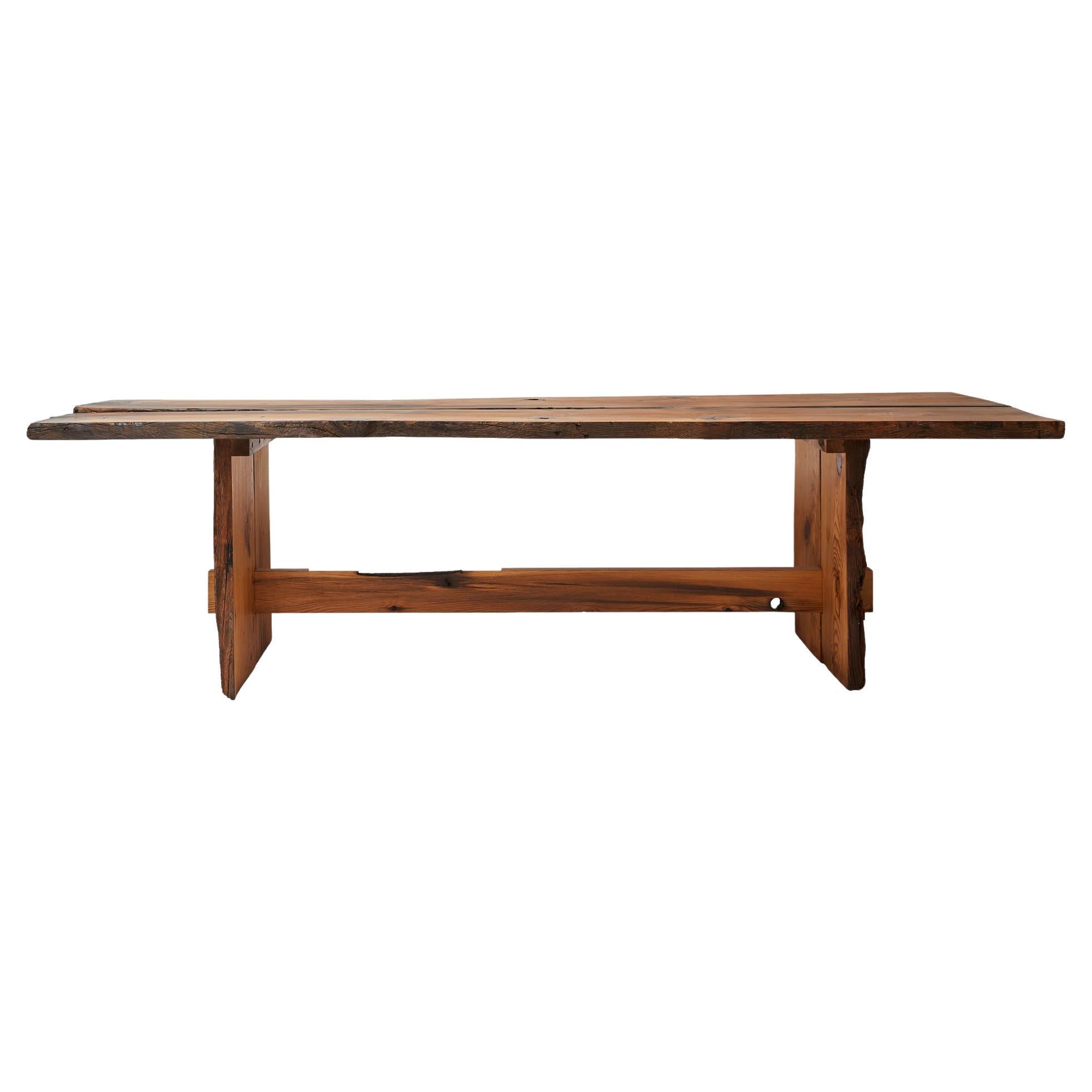 Plank Table in historical wood by Danish Fine Cabinetmaker Malte Gormsen 