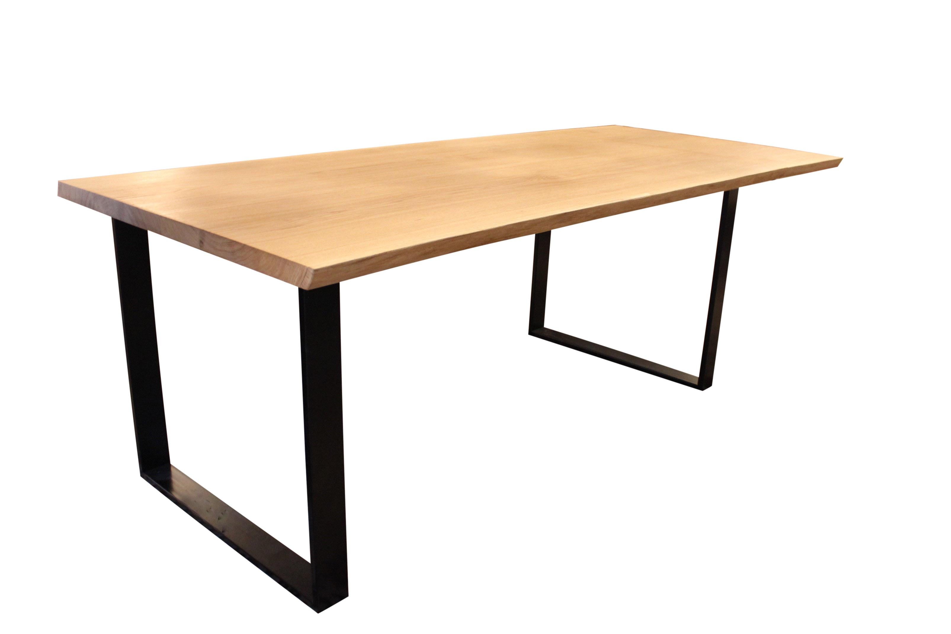 oak plank table