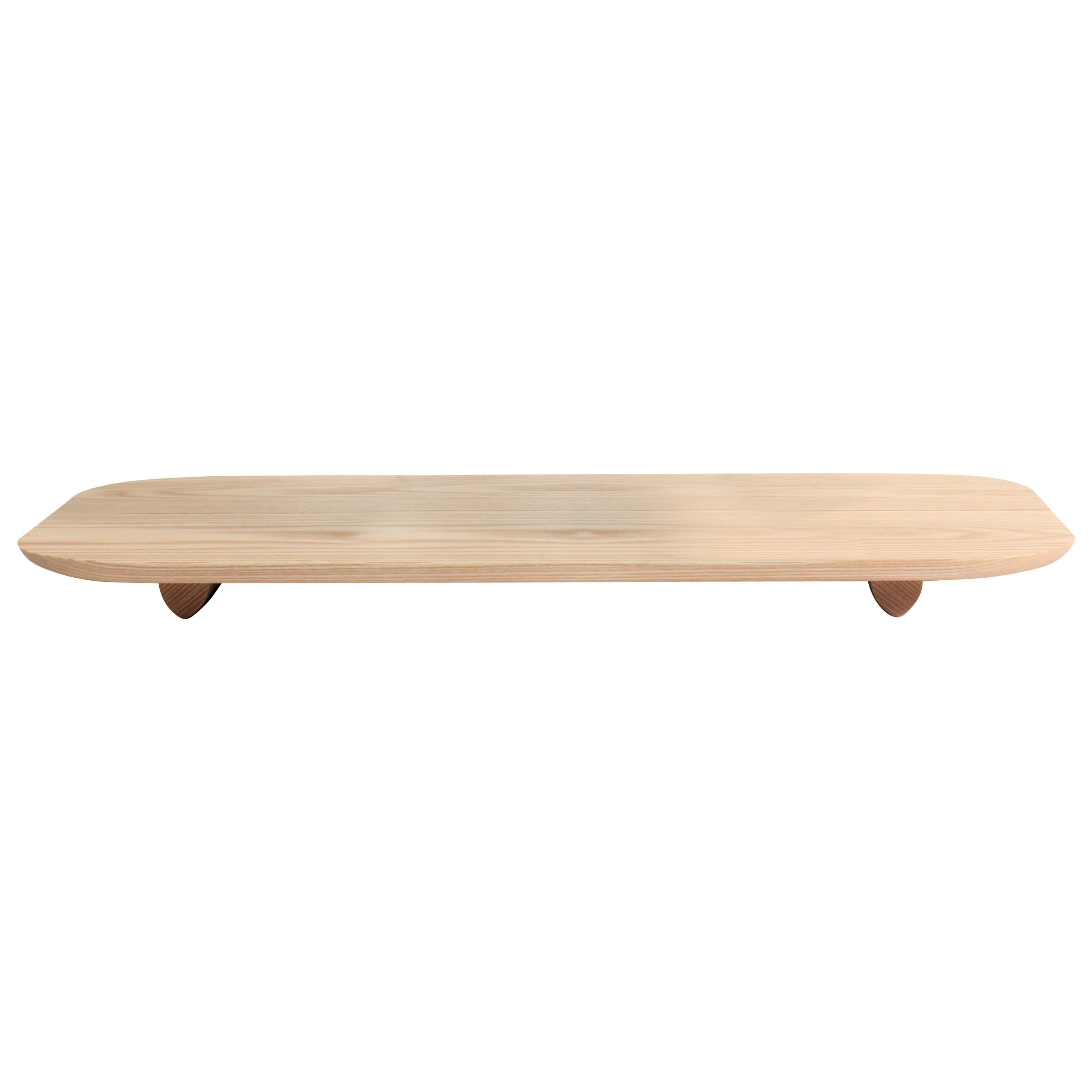 Plank Tray Natural Minimal Modern Ash Serving Pedestal Display Object For Sale