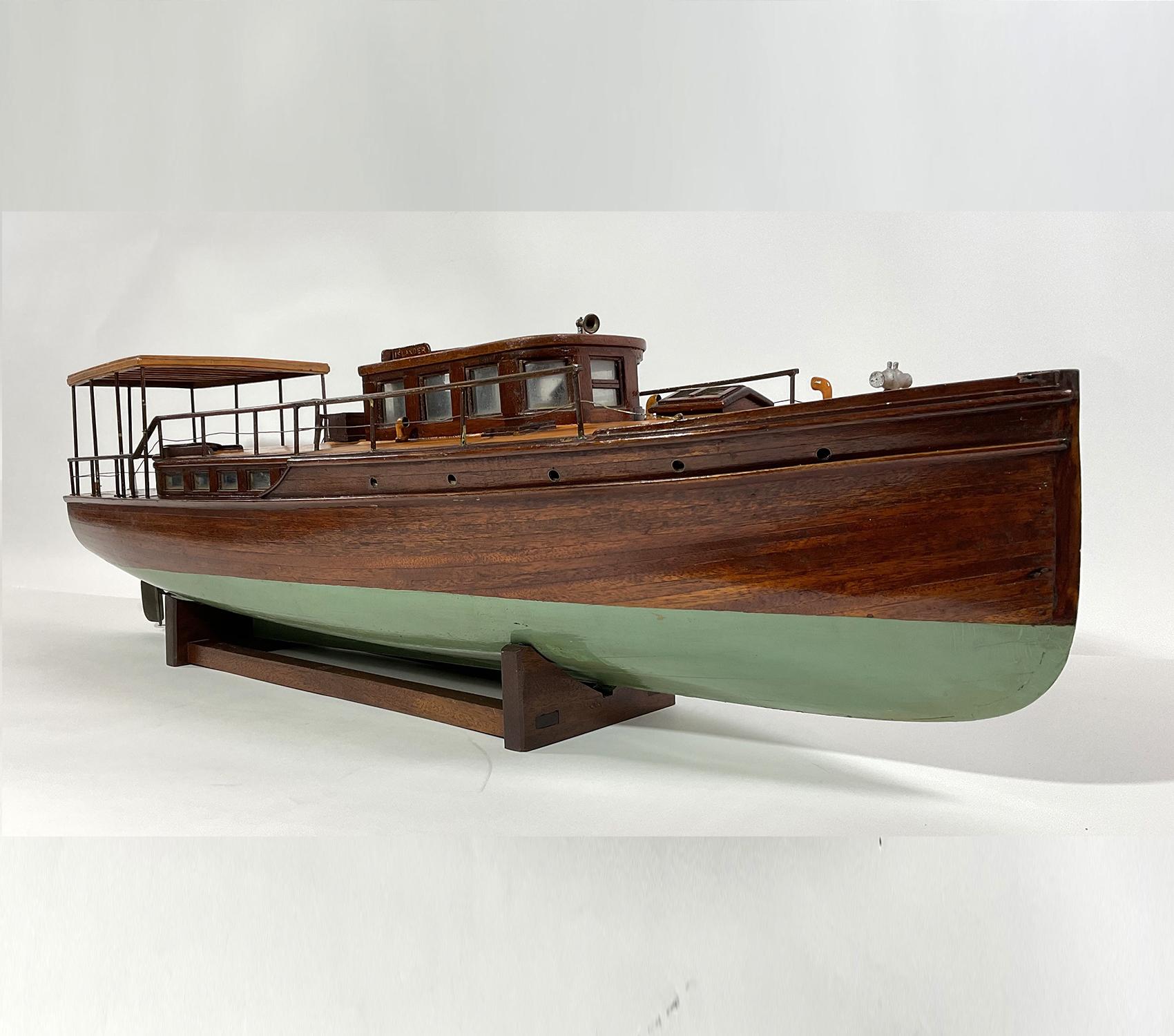 Planked Model of the 1920s Boston Yacht Islander For Sale 4