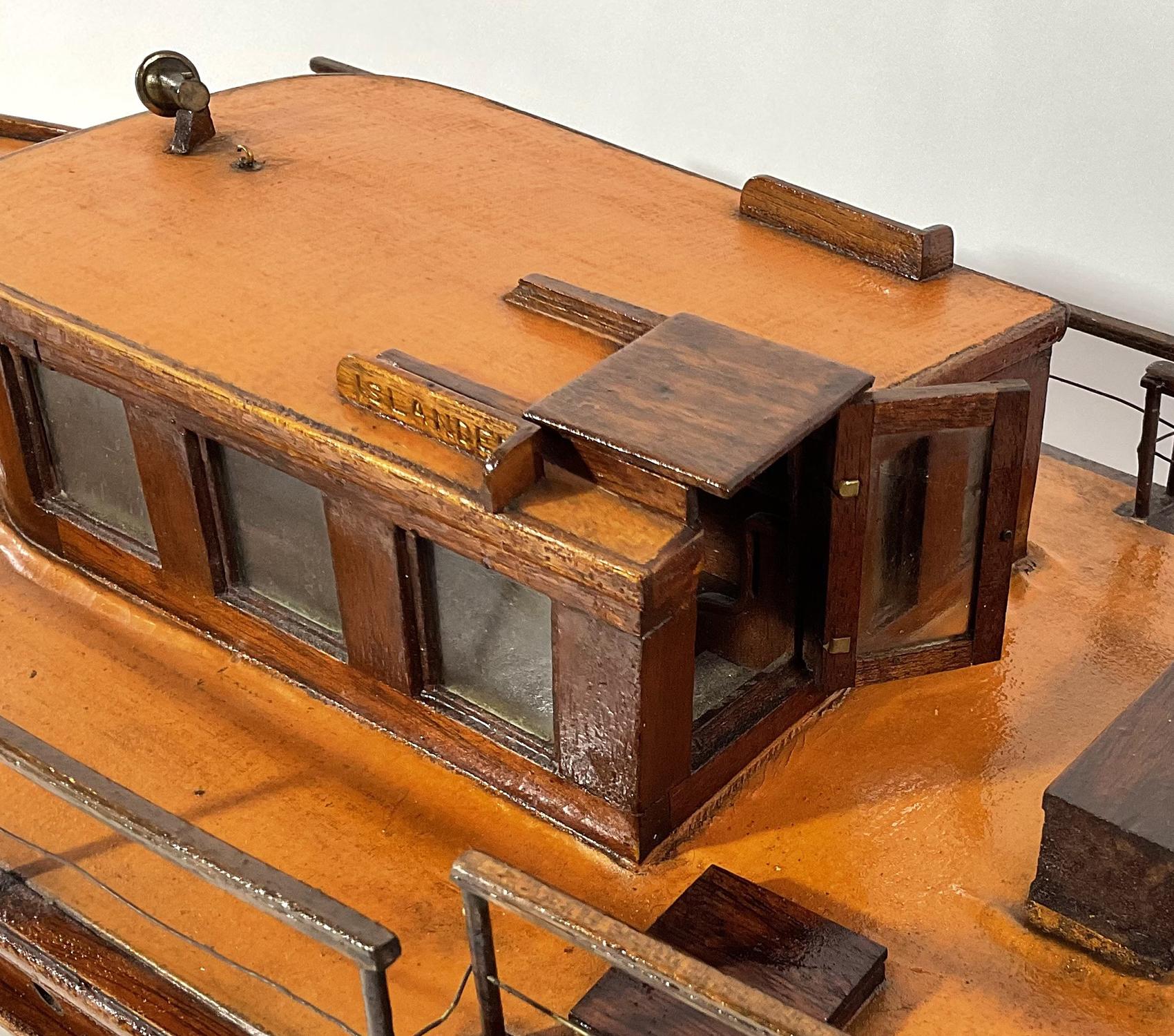 Planked Model of the 1920s Boston Yacht Islander For Sale 8