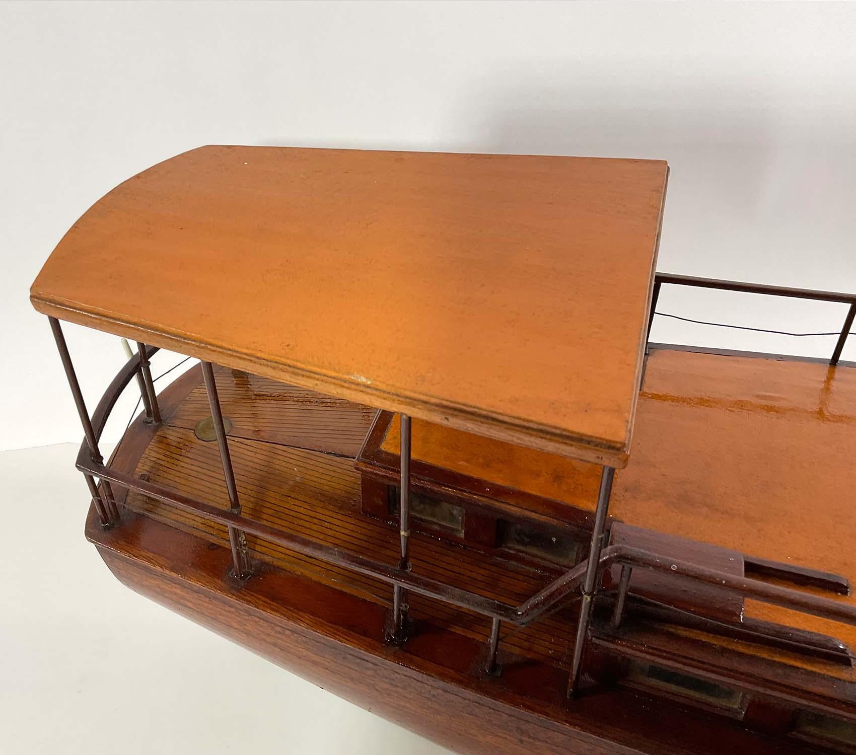 Planked Model of the 1920s Boston Yacht Islander For Sale 2