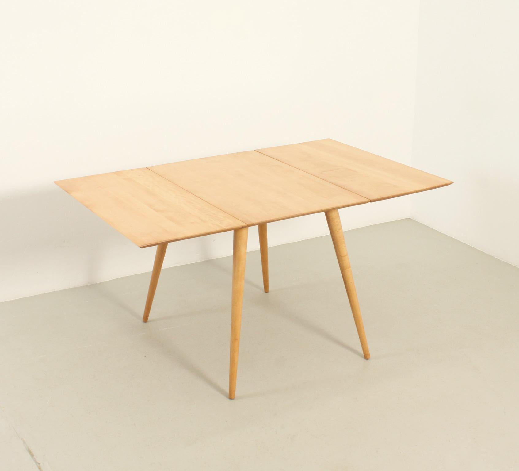 Wood Planner Group Drop-Leaf Dining Table by Paul McCobb, USA, 1950s For Sale