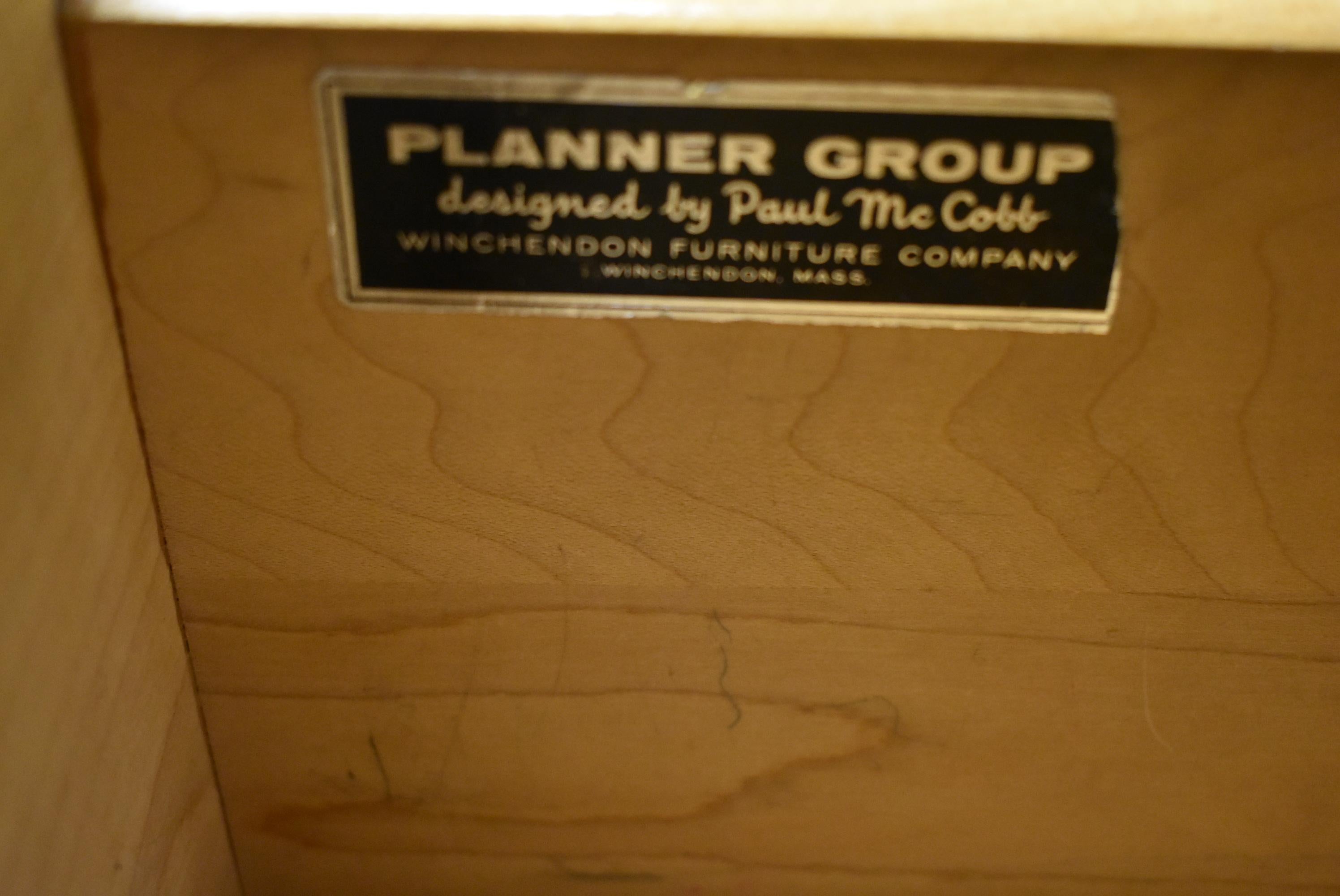 Planner Group Maple Chest Designed by Paul McCobb Mid-Century Modern In Good Condition In Toledo, OH