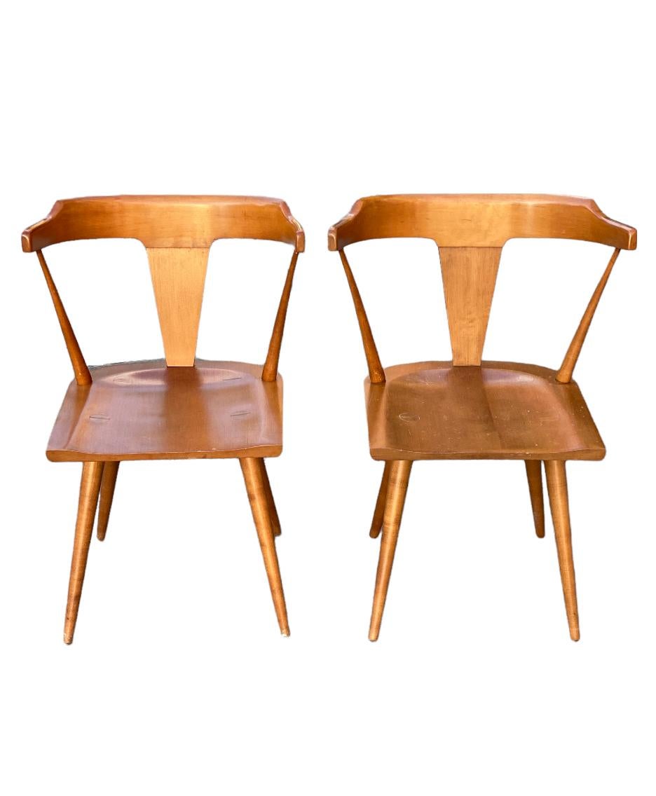 Planner Group Model 1530 T-Back Dining Chairs in Maple by Paul McCobb 3