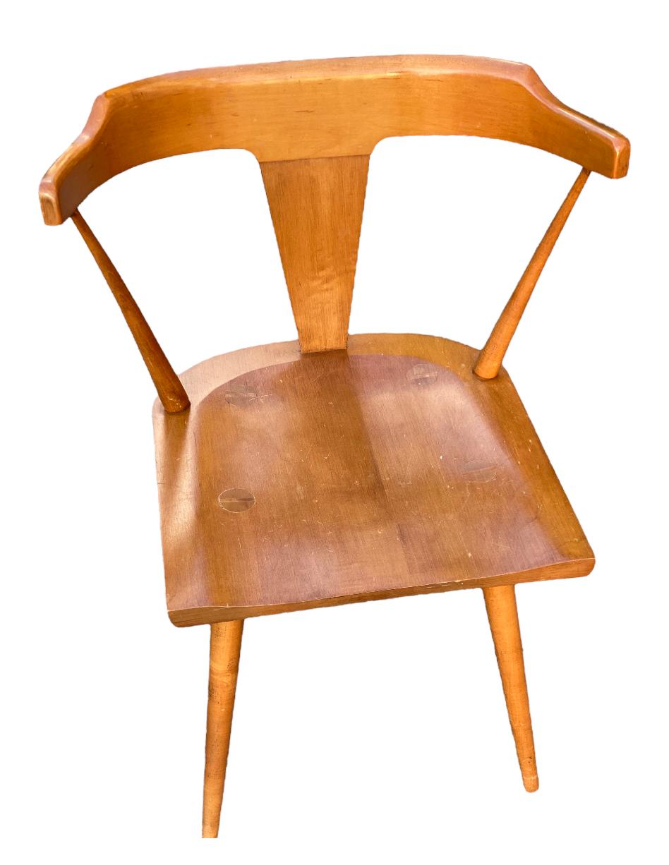 Planner Group Model 1530 T-Back Dining Chairs in Maple by Paul McCobb 1