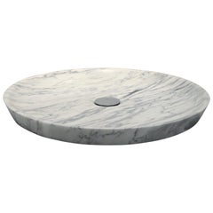 "Plano" Shower Tray in Bianco Carrara Marble Customizable by Pibamarmi