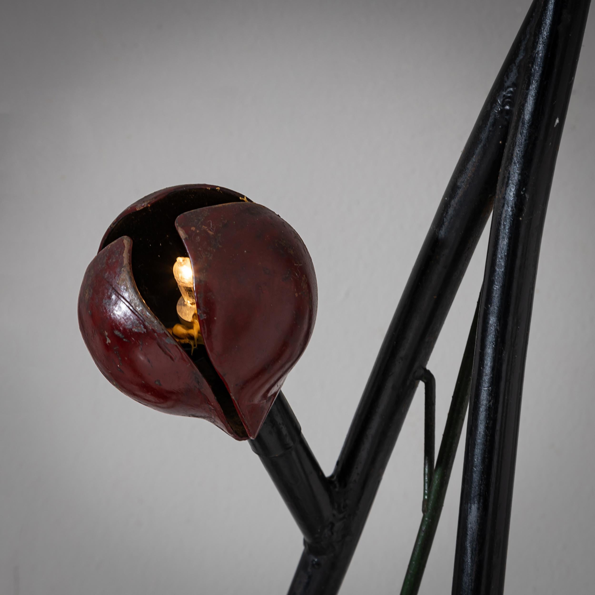 Lampada da terra a forma di pianta, metà del XX secolo In condizioni buone in vendita a Greding, DE