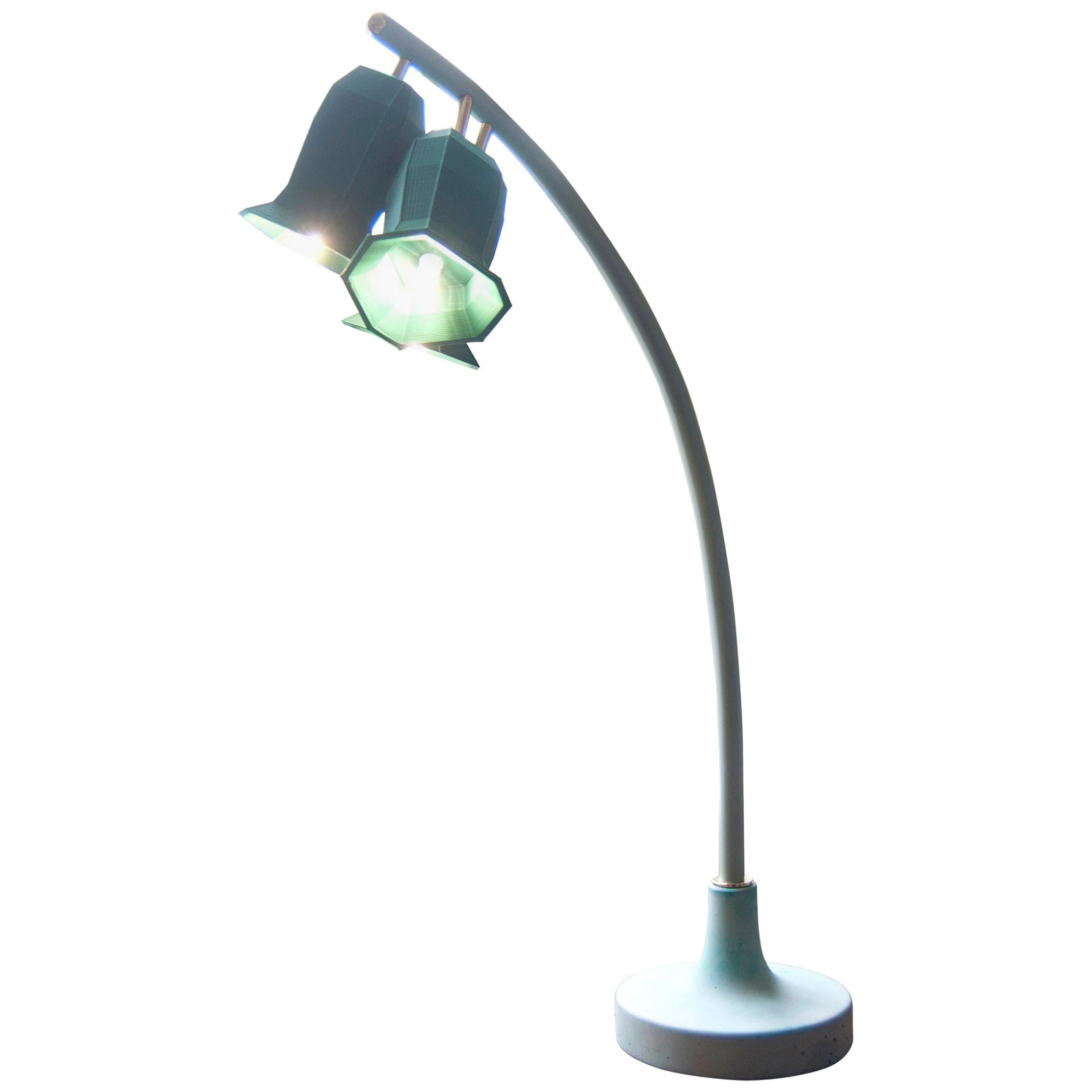 Plant Lamp Table Green