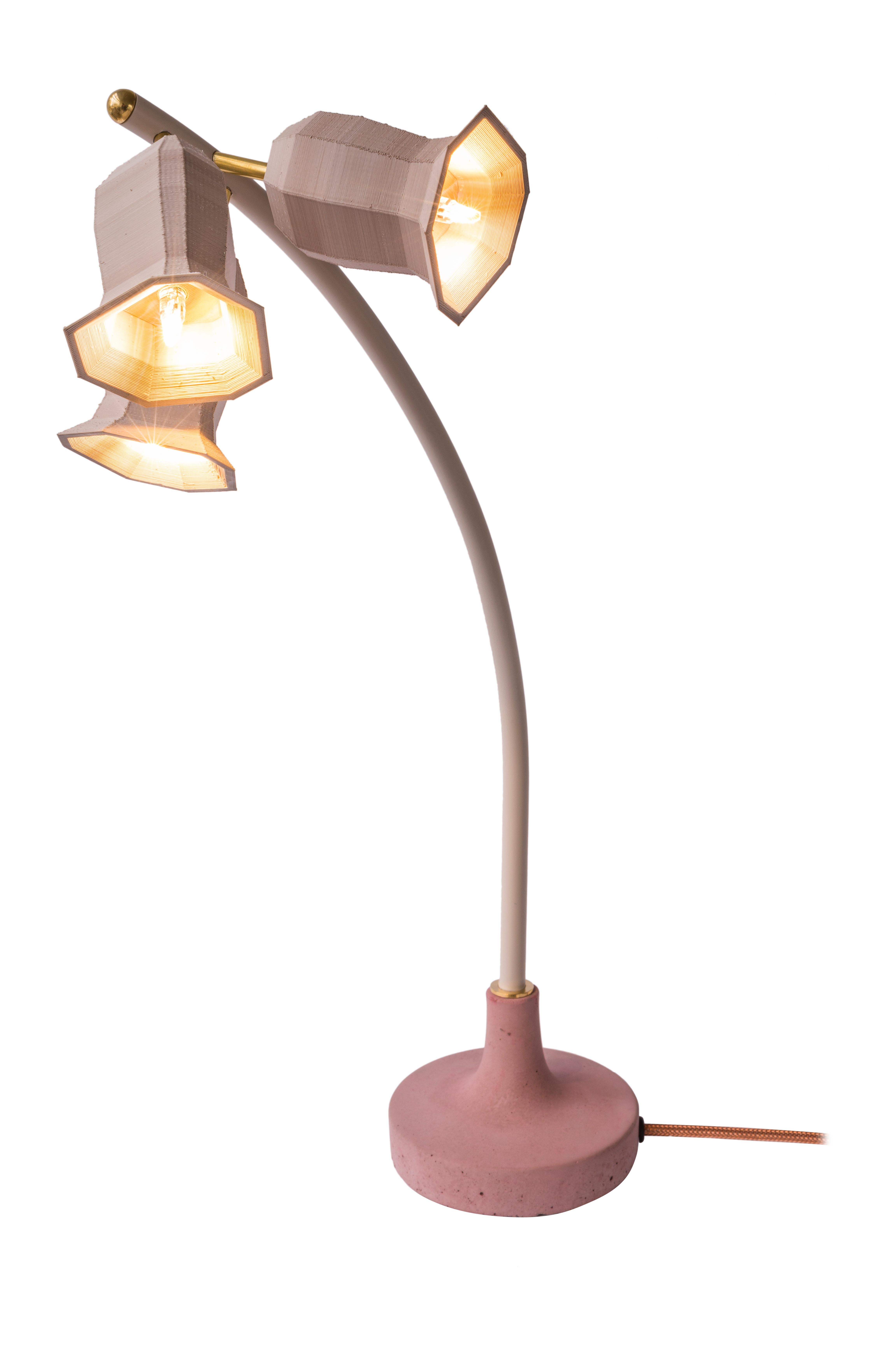 Dutch Plant Lamp Table Pink For Sale