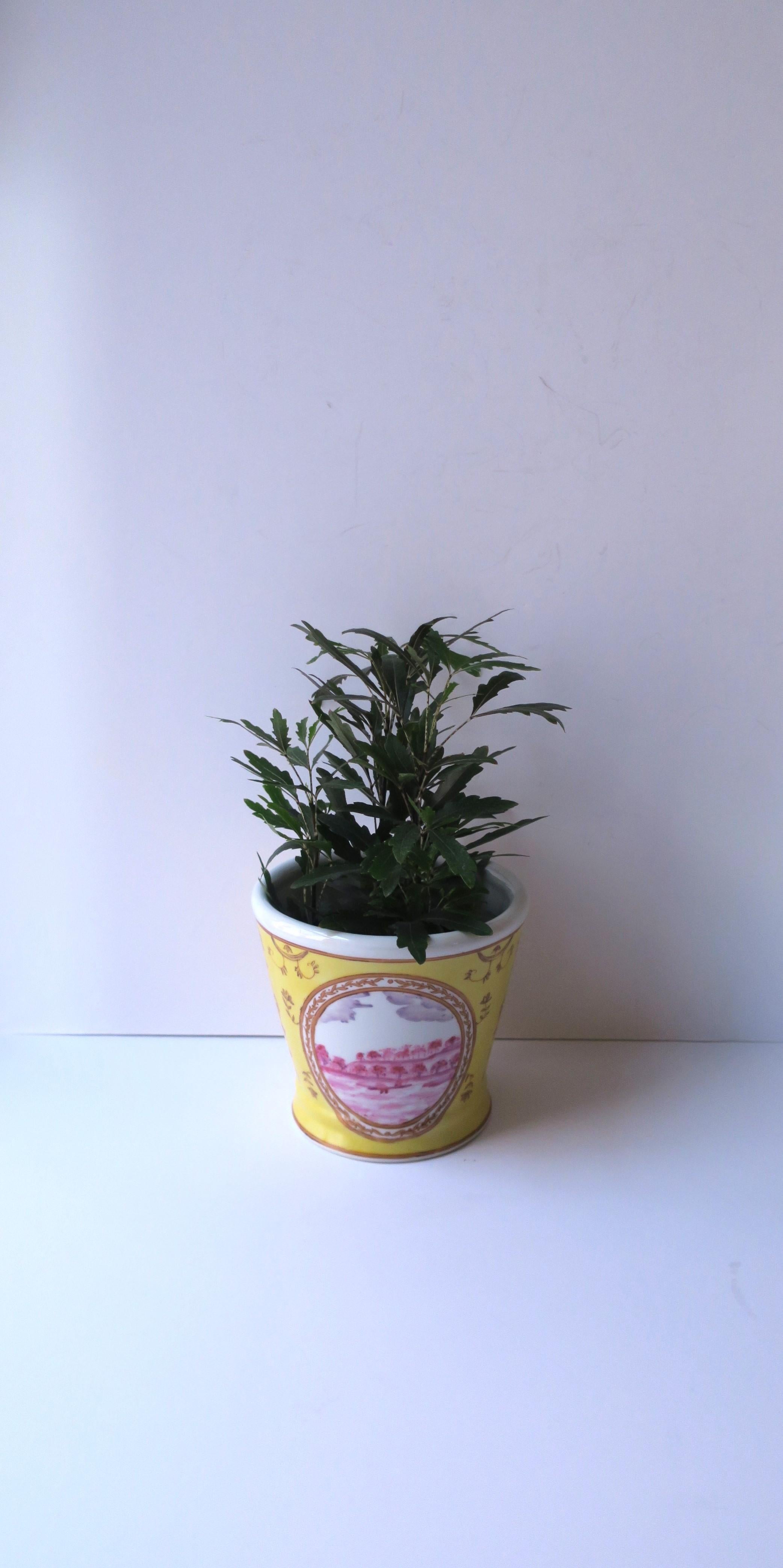 Pflanz- oder Blumentopf Cachepot Jardinière mit neoklassischem Design (Keramik) im Angebot