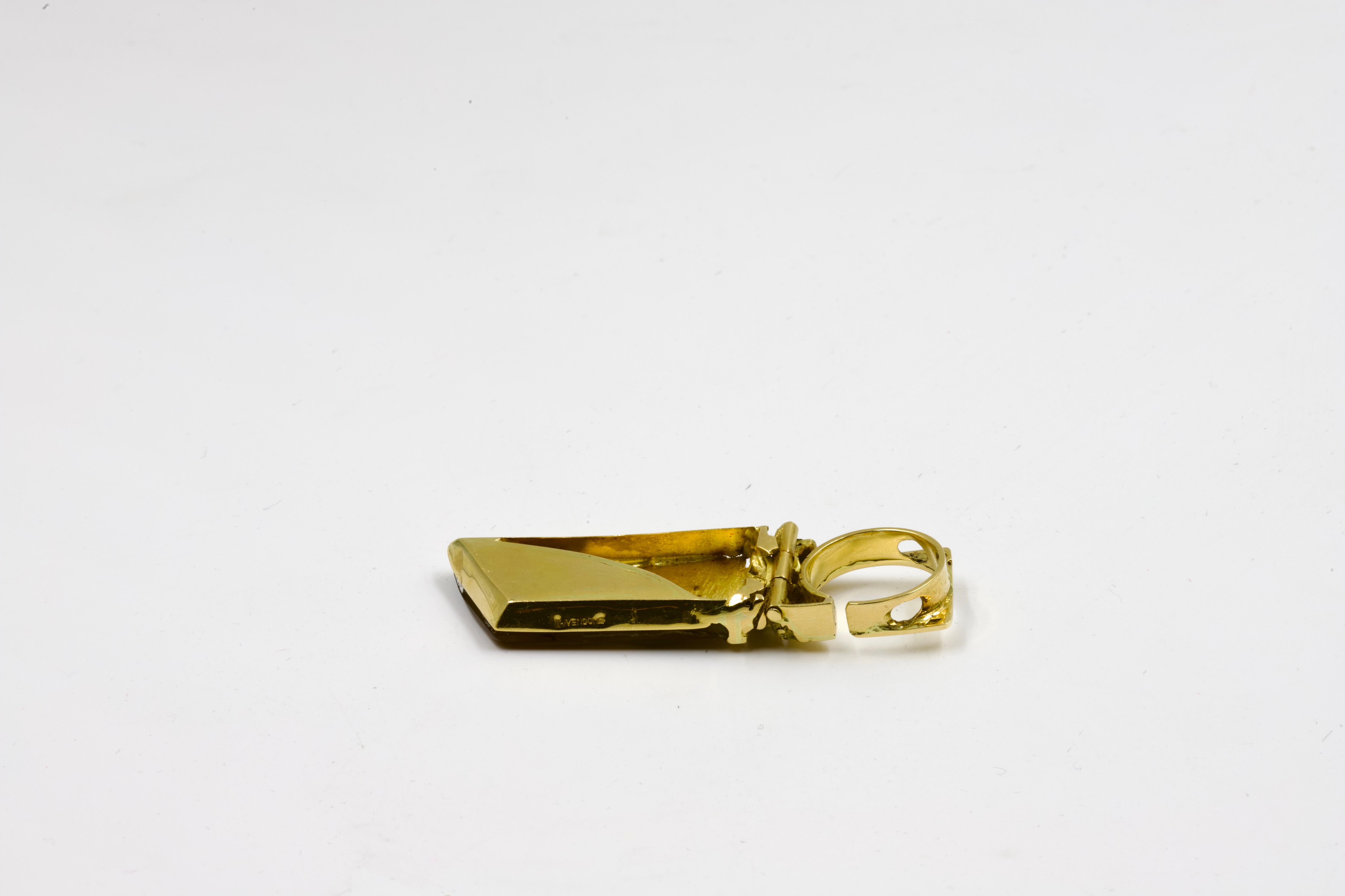 Thierry Vendome Plant Ring and Pendant For Sale 2