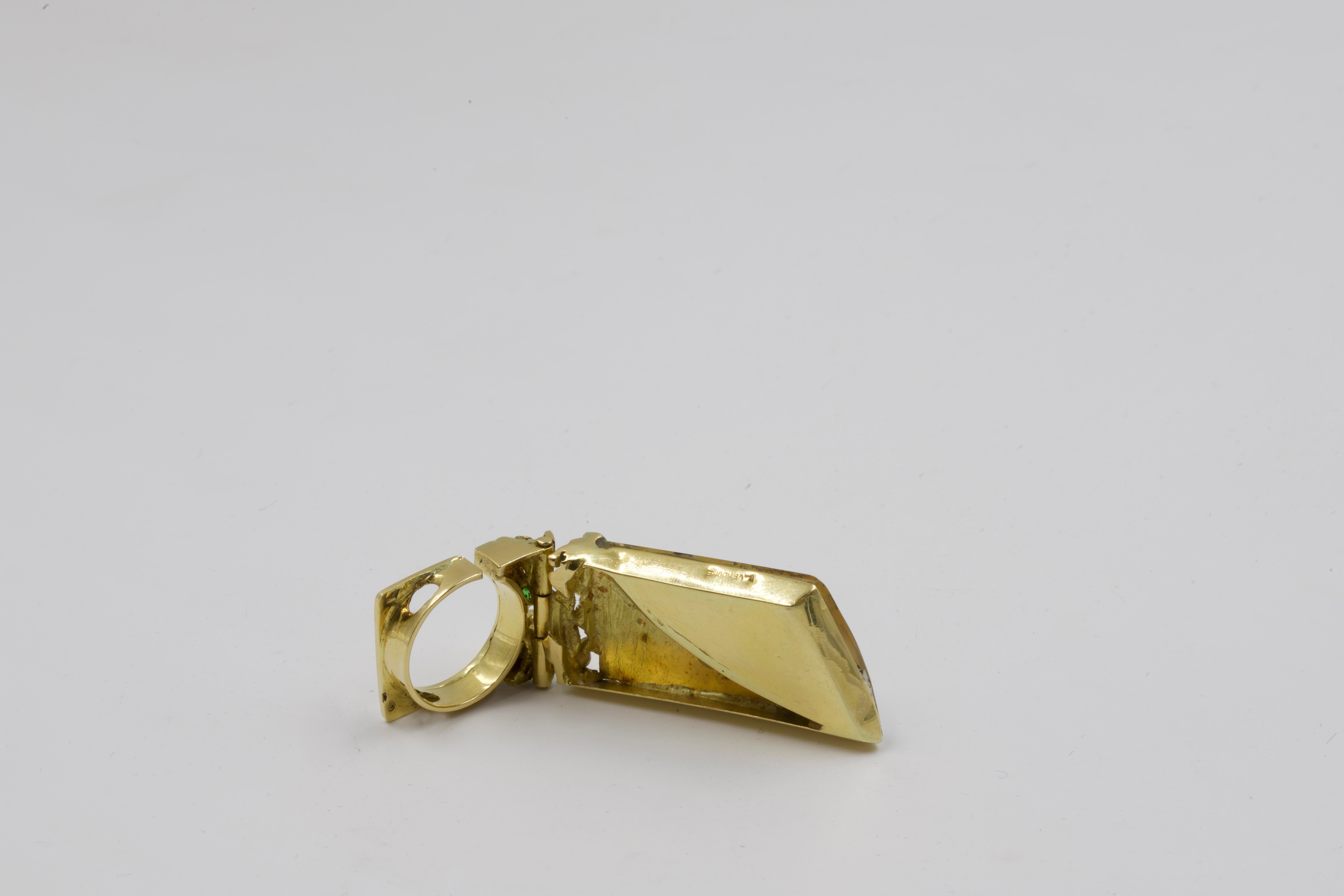 Thierry Vendome Plant Ring and Pendant For Sale 3