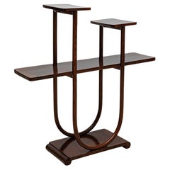 Plant stand Thonet Mundus Jugendstil Furniture 1930s Wood Brown Bent Beech