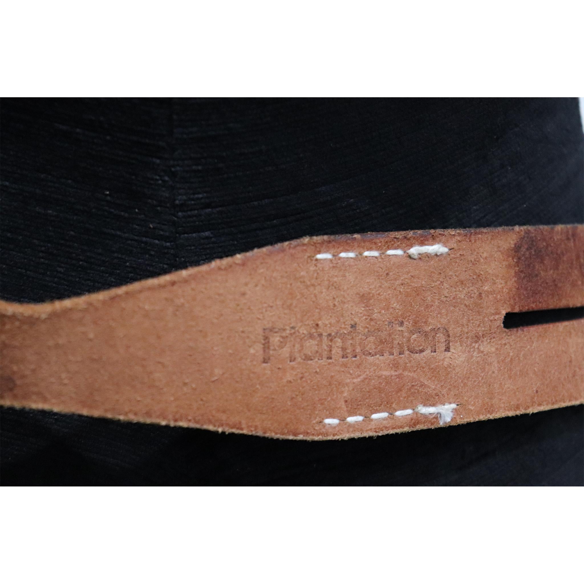Plantation brown leather double band W/ Loop and Front Buckle For Sale 1