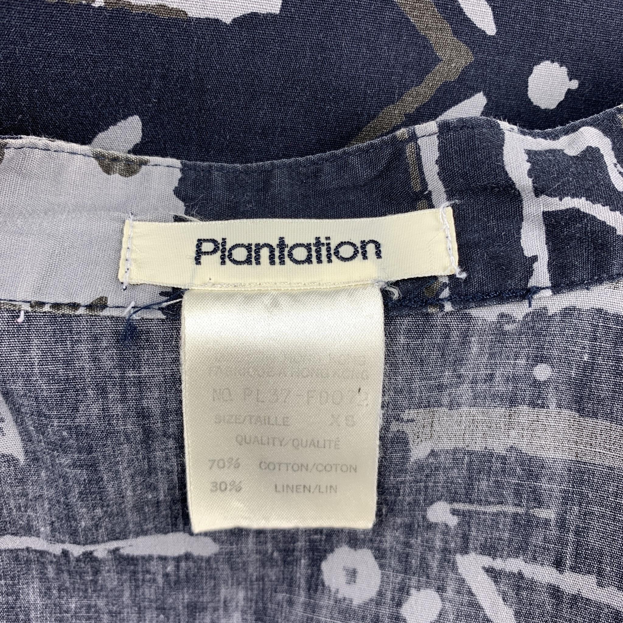 Black PLANTATION by ISSEY MIYAKE Size S Grey Cotton / Linen Shirt Jacket