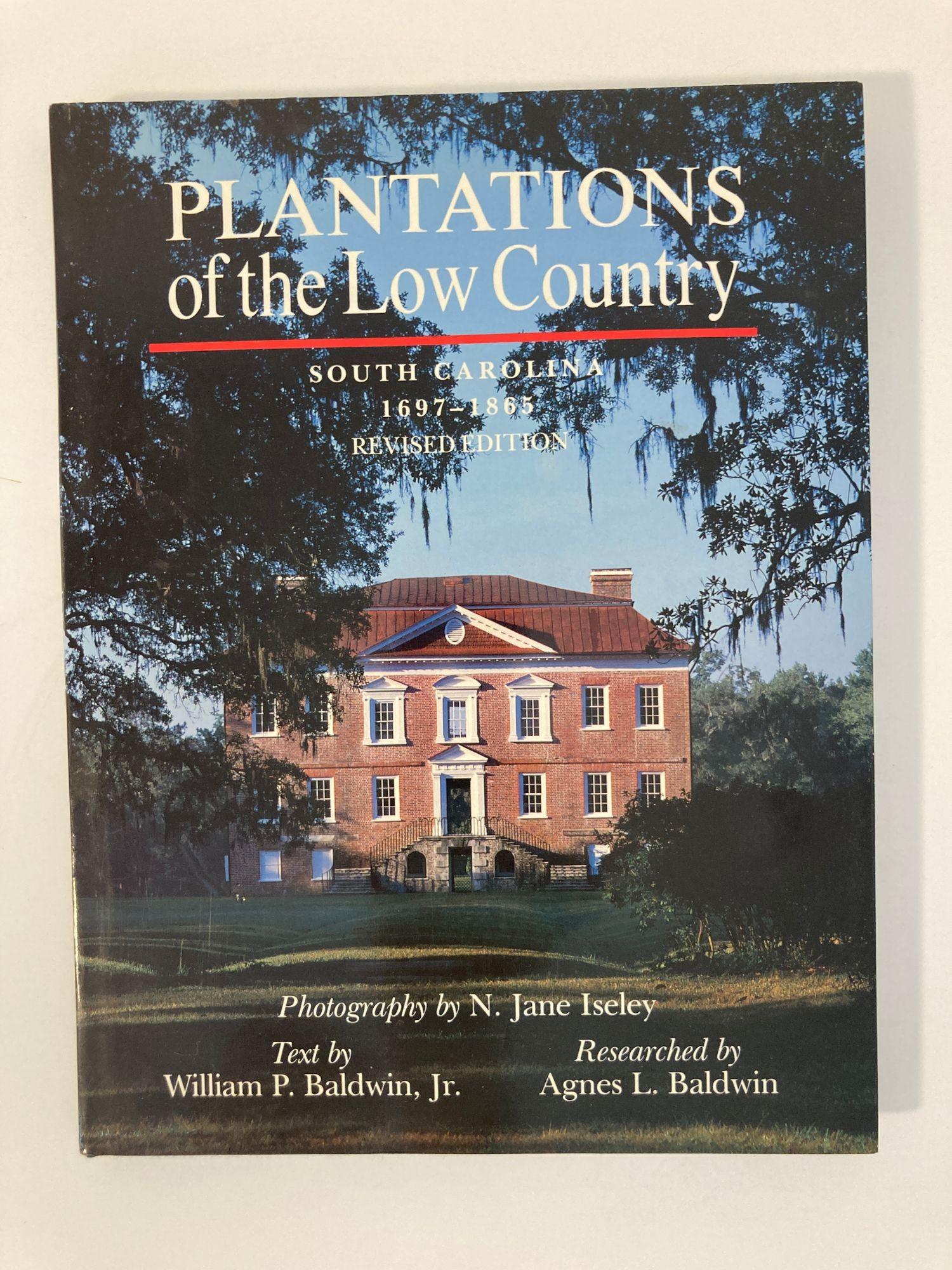 Plantations of the Low Country: South Carolina 1697-1865 Hardcover Book.
Large coffee table book by Agnes Leland Baldwin and William P. Baldwin
Architecture has been defined as 