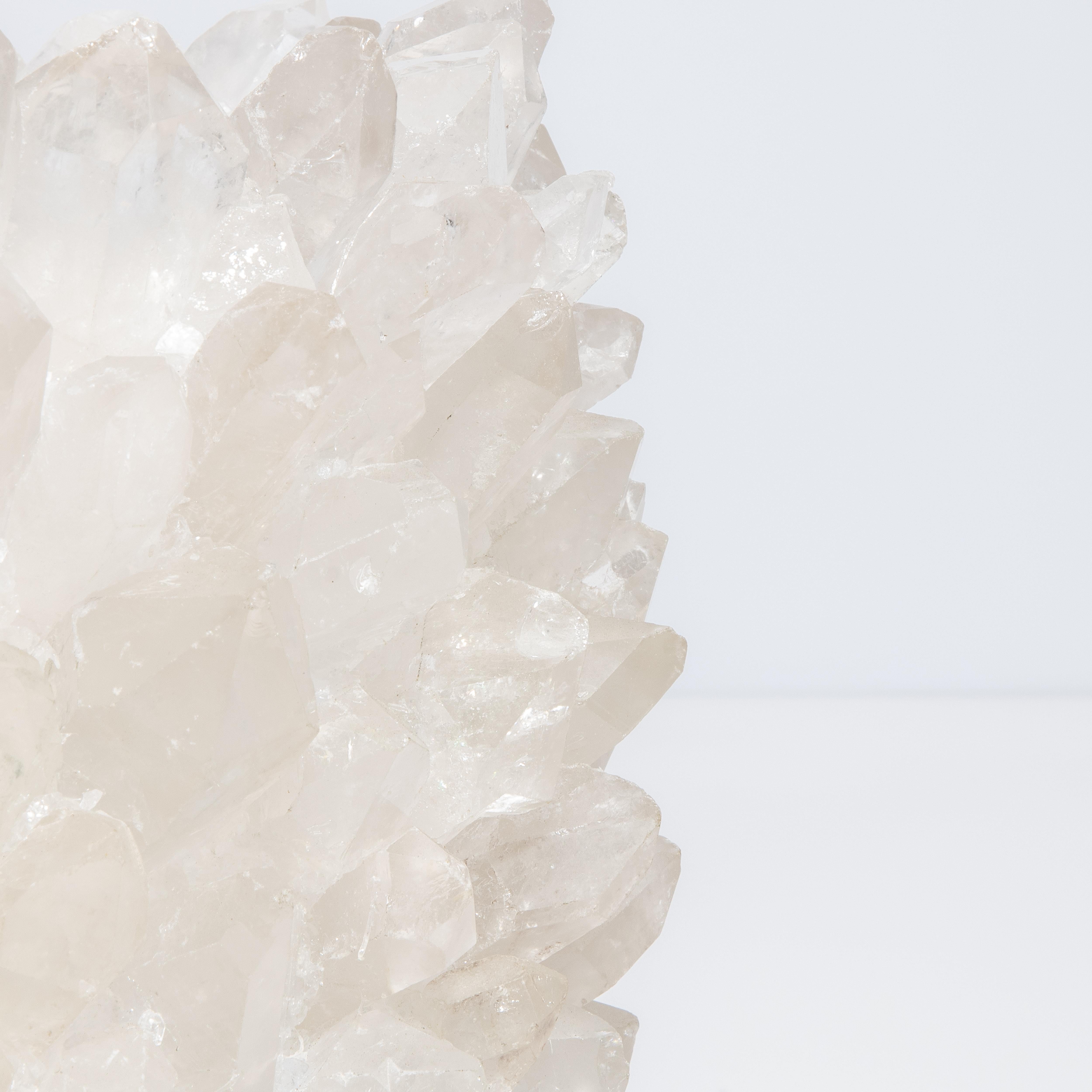 Contemporary Planter Bowl Classic in Clear Quartz For Sale