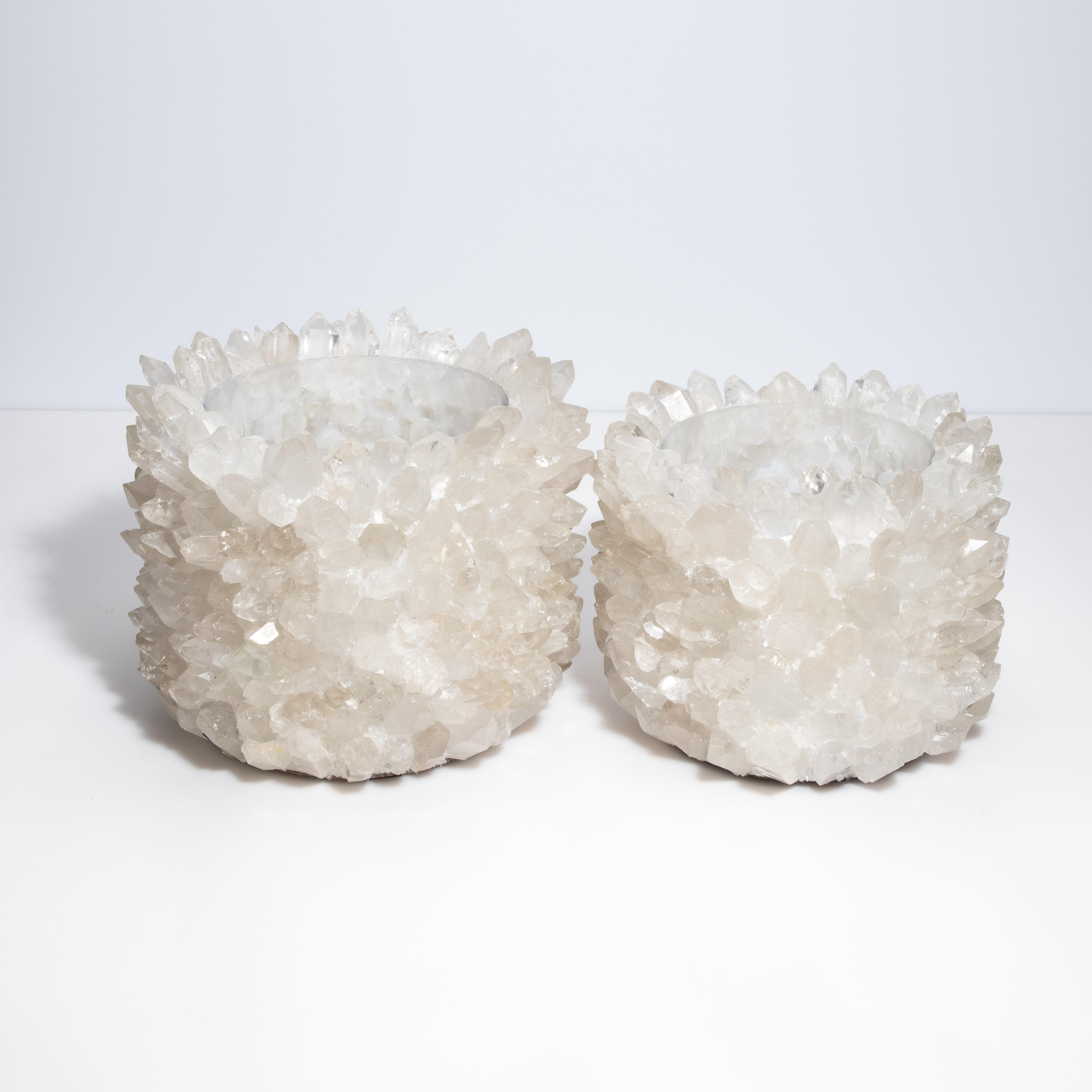 Planter Bowl Classic in Clear Quartz For Sale 2