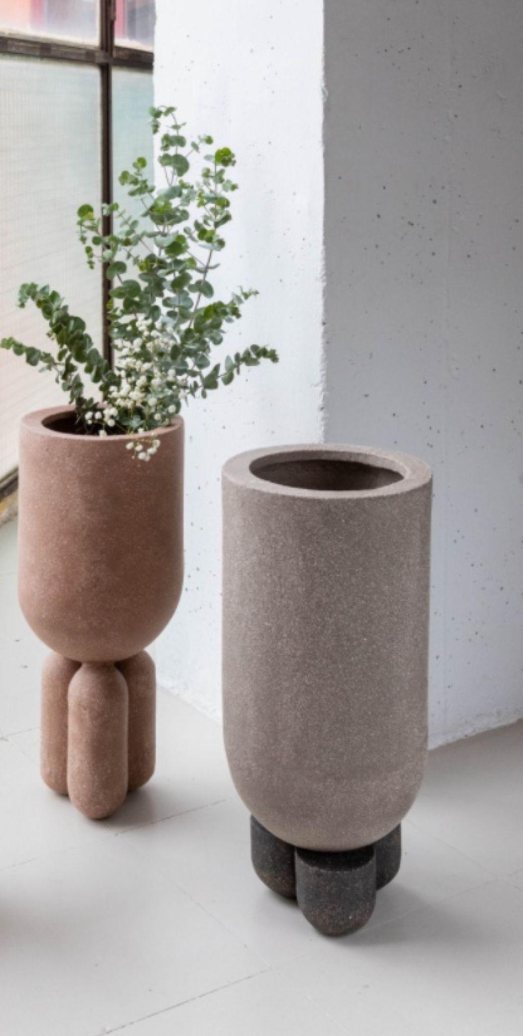 Modern Planter Clay Vase by Lisa Allegra For Sale