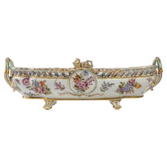 Planter in Saxe Porcelain, 19th Century