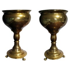 Pair of Planters, Cachepots and Jardinières Bronze Cup with Early 20th Century