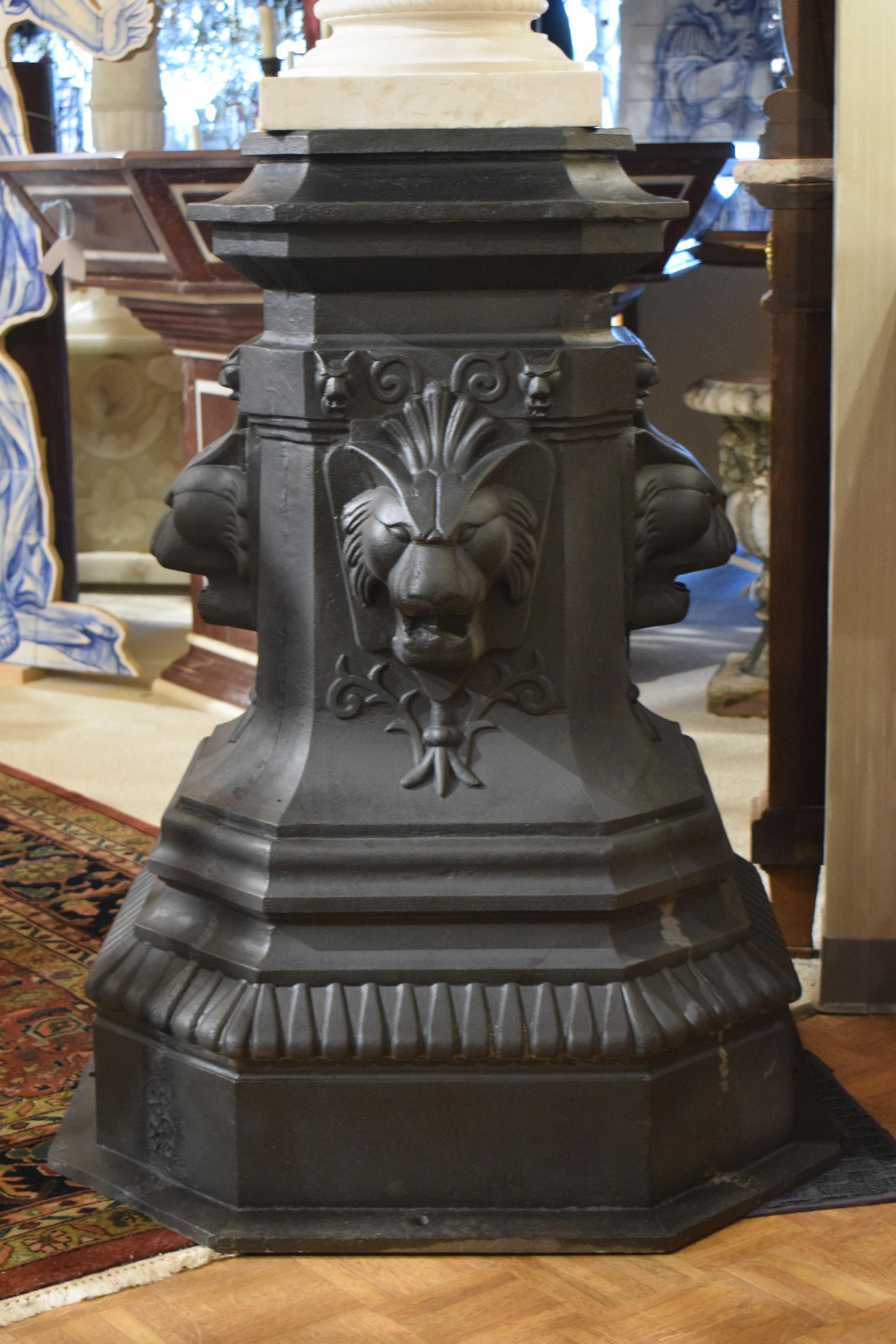 A Very Impressive Planter on Iron Pedestal For Sale 1