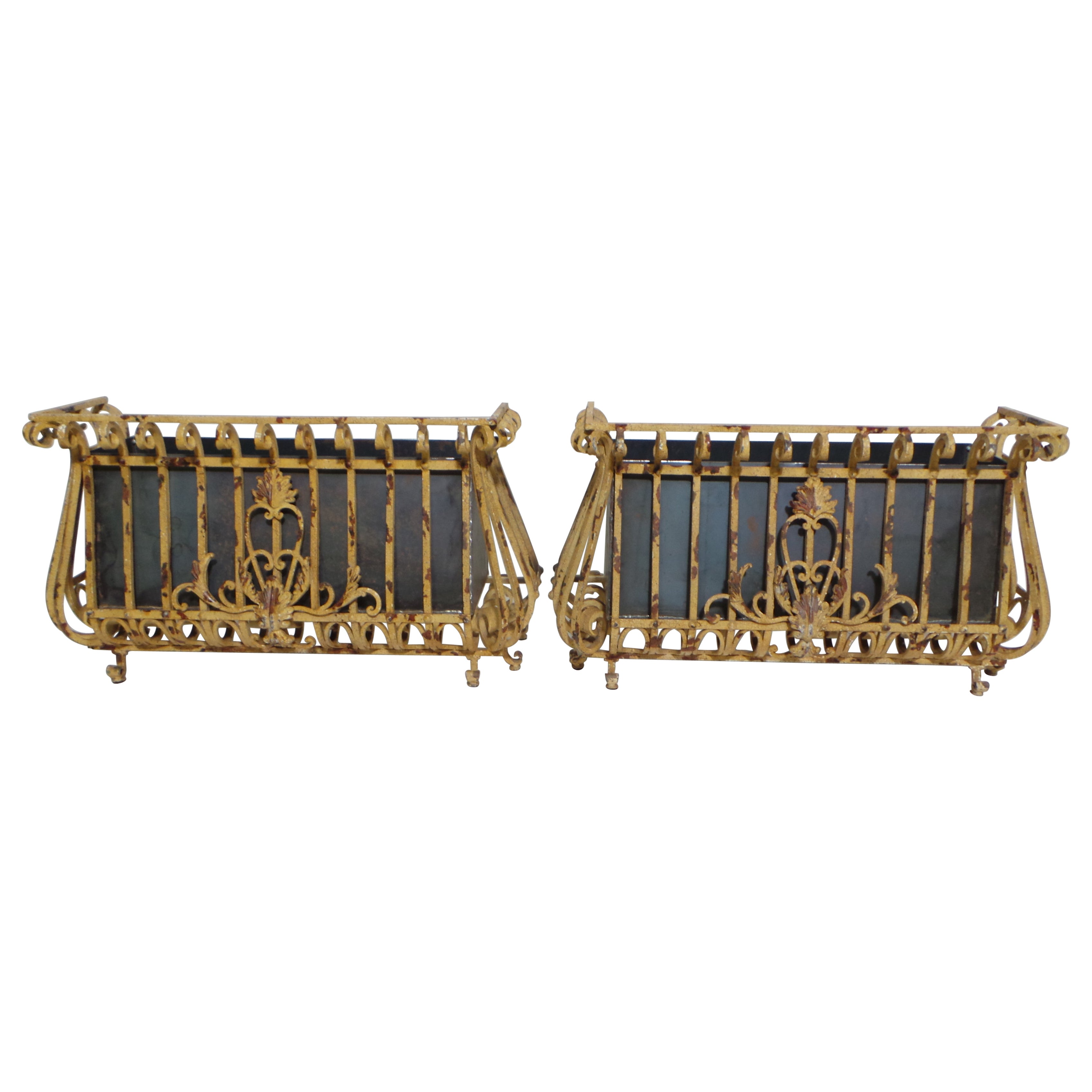 Fioriere decorative in ferro battuto