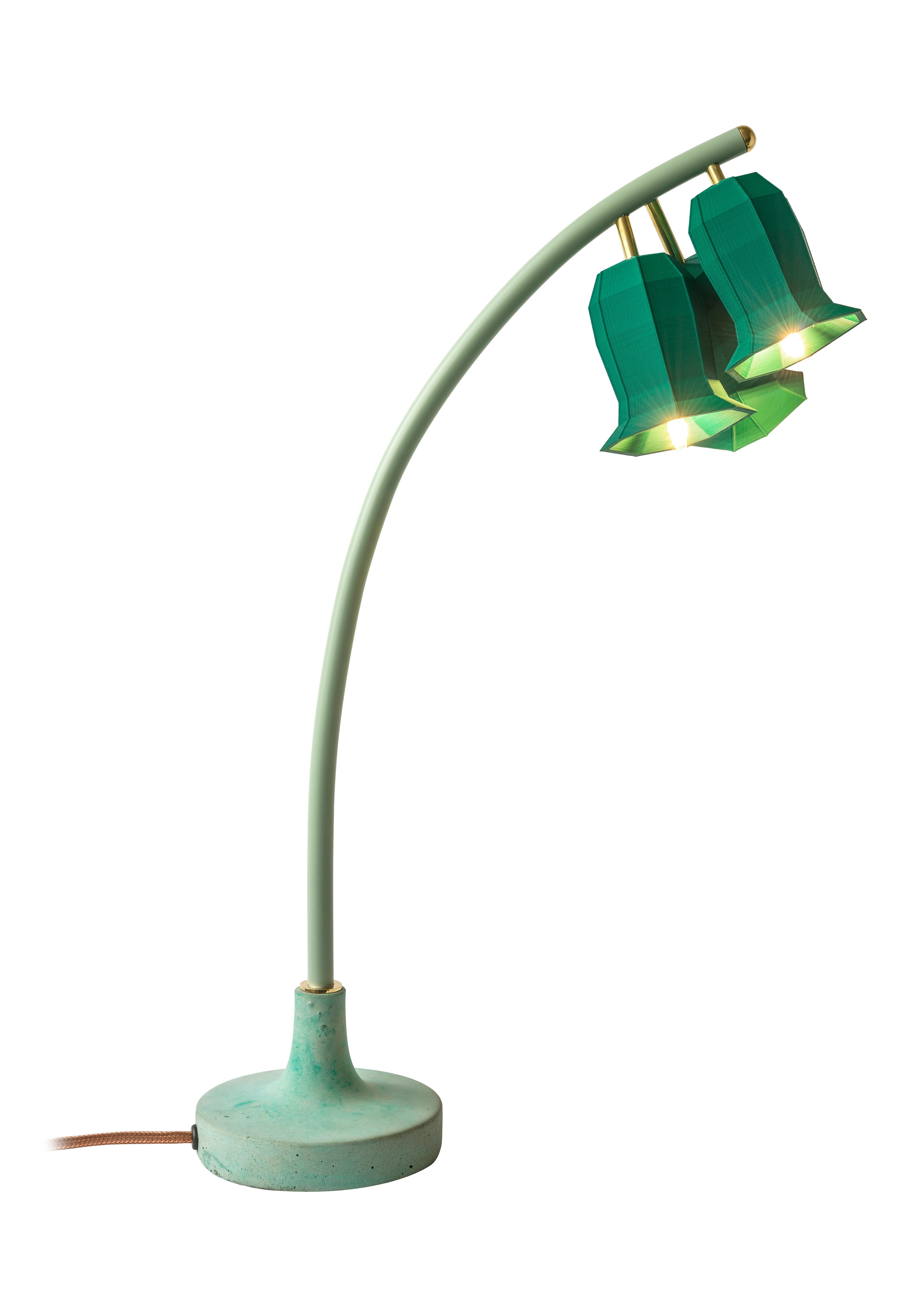 Moderne Lampe de table végétale verte en vente