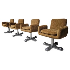 Planula Swivel Desk Arm Chairs by Perry King and Santiago Miranda, 1970s