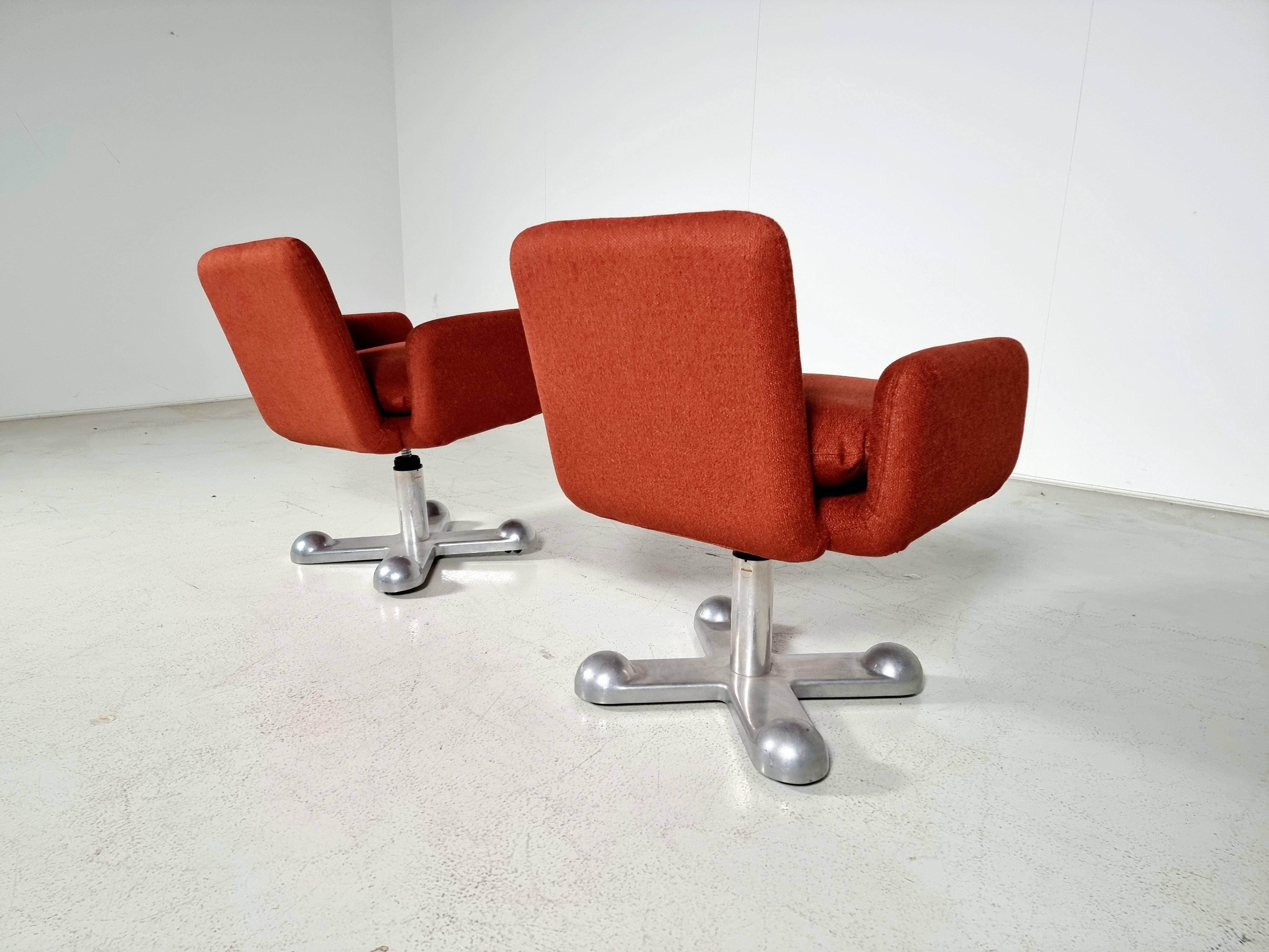 Planula Swivel Desk Chairs by Perry King and Santiago Miranda, 1970s In Good Condition In amstelveen, NL