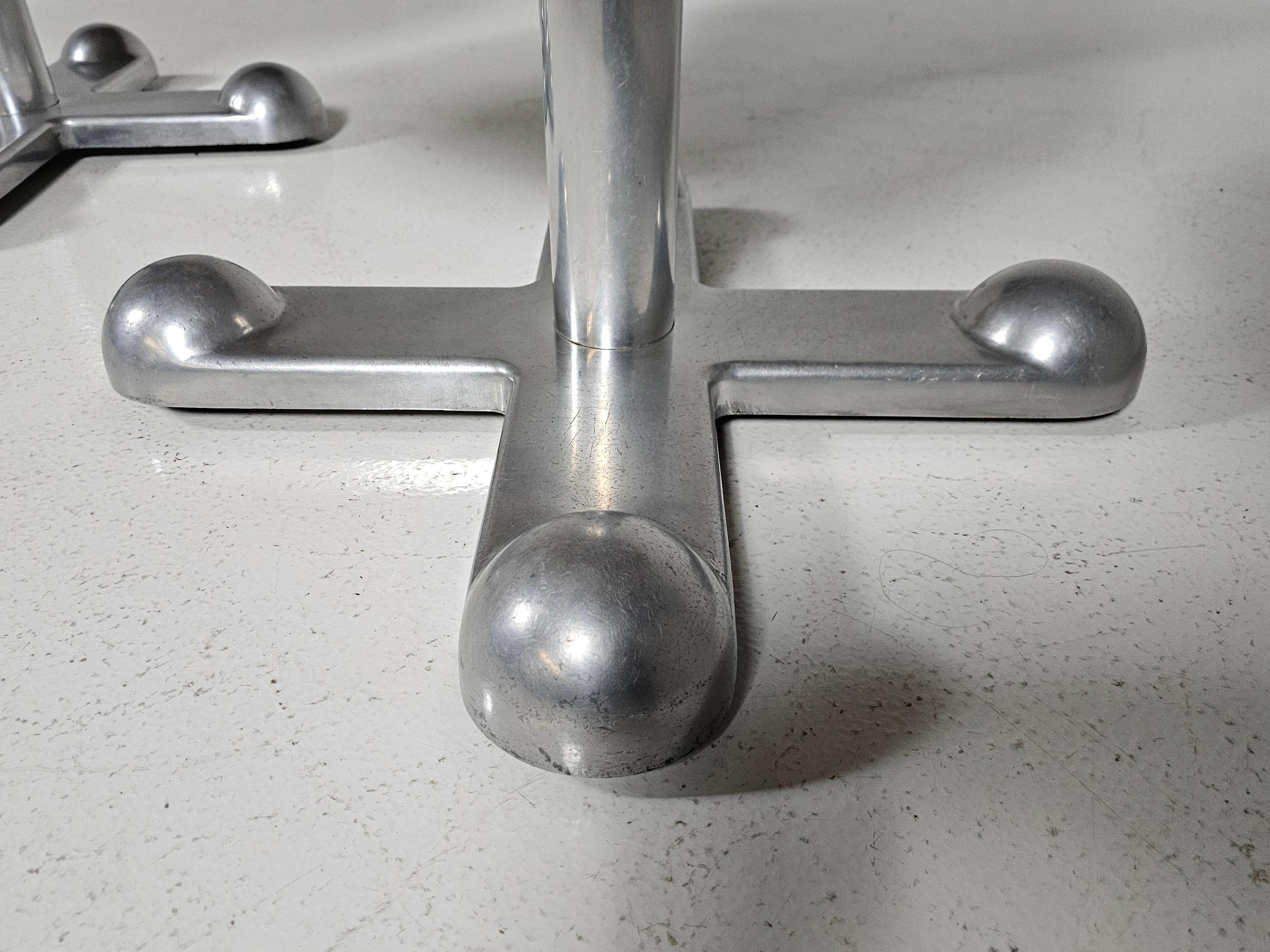 Sillas de escritorio giratorias Planula de Perry King & Santiago Miranda, años 70 Aluminio en venta