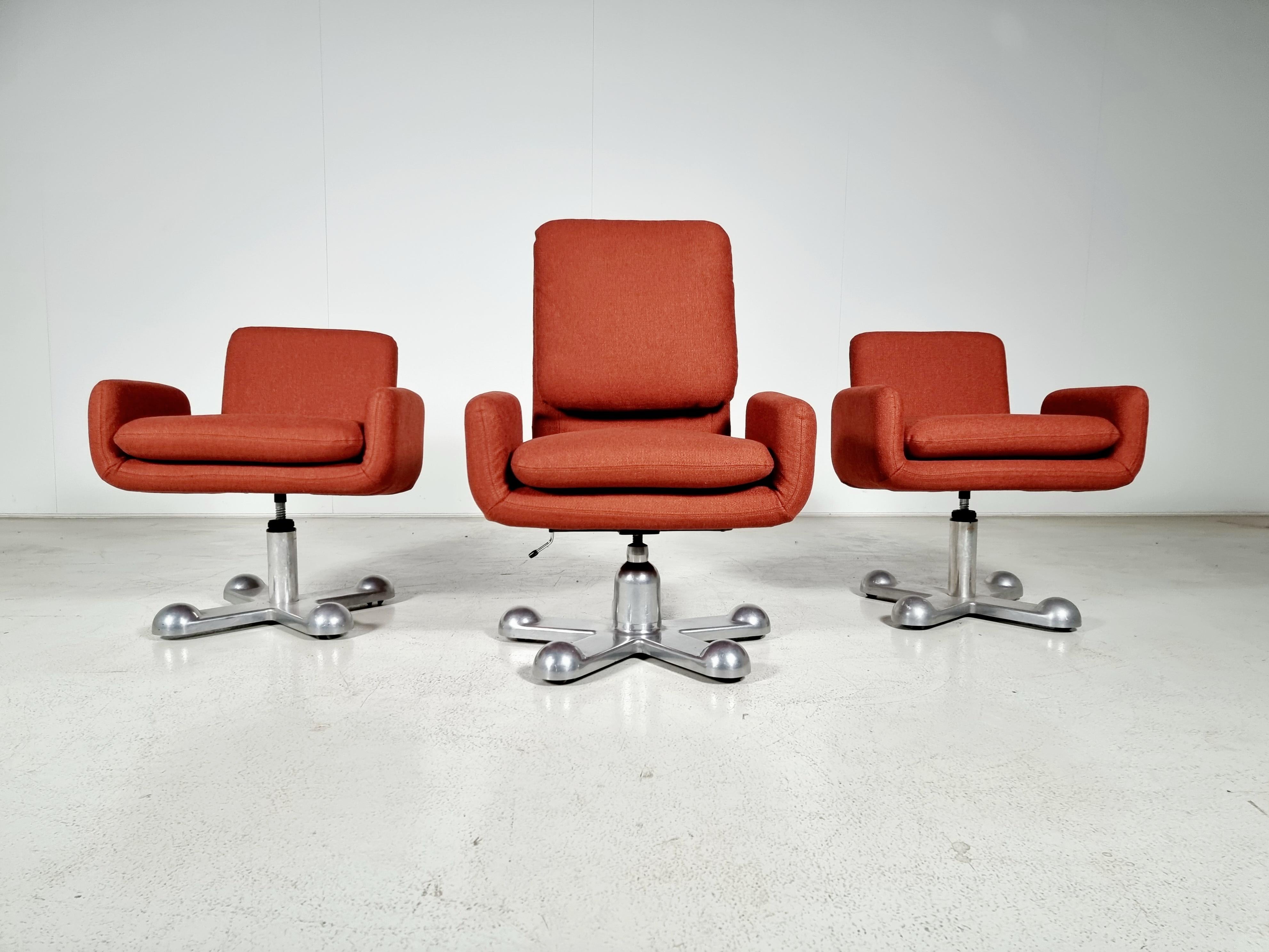 Planula Swivel Desk Chairs by Perry King and Santiago Miranda, 1970s 1