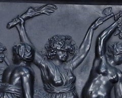 Plakette: Bacchanalian Triumph in schwarzem Basalt, Wedgwood, um 1800