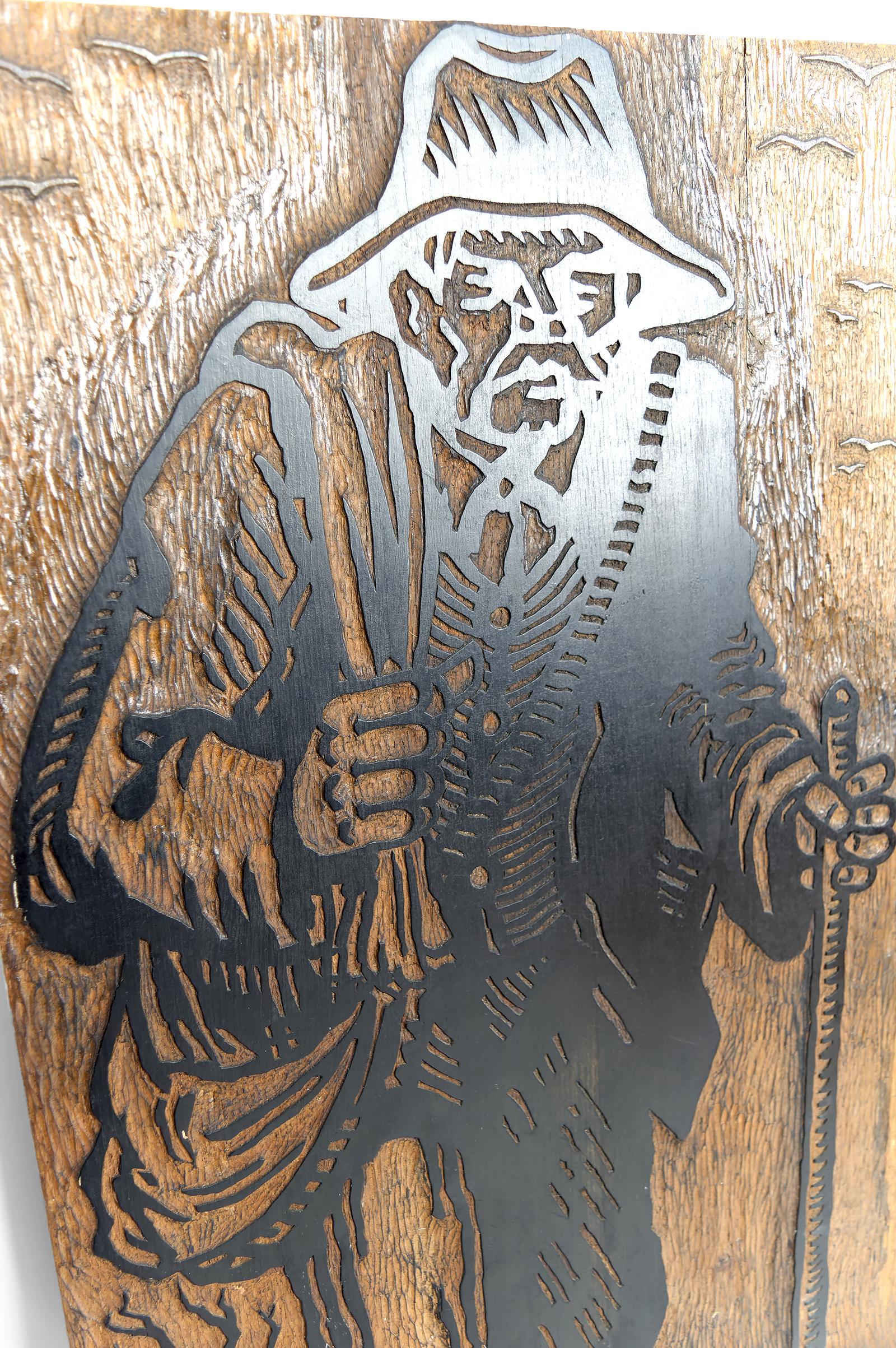 Late 20th Century Plaque / Woodcut Matrix, 