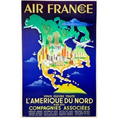 Plaquet - Air France vous ouvre toute l'Amérique du Nord