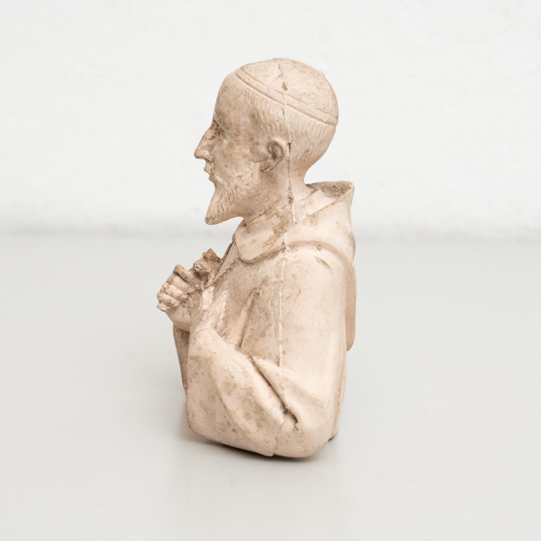 Plaste Traditional Figure of a Saint, circa 1950 For Sale 5
