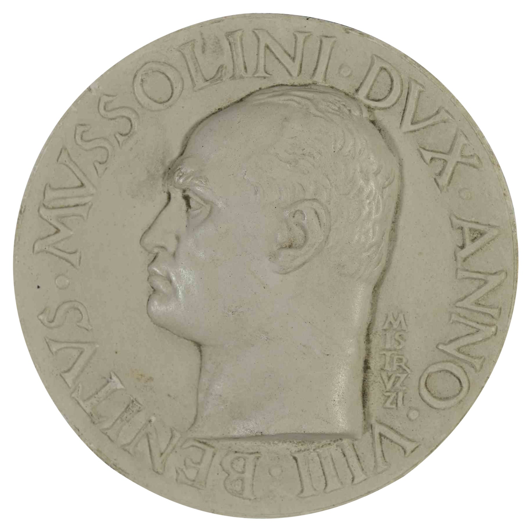 Médaille du Plastel de Mussolini par Aurelio Mistruzzi, années 1930 en vente