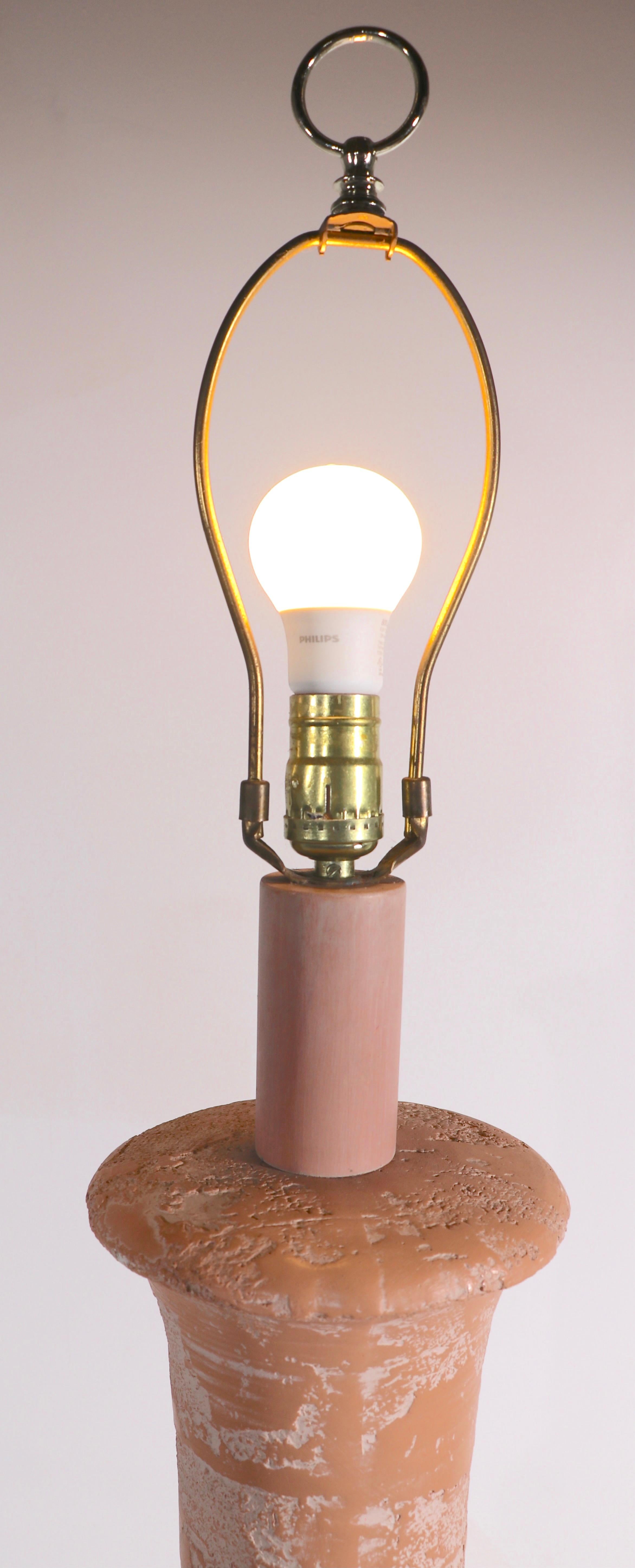 Plaster and Lucite Floor Lamp For Sale 5
