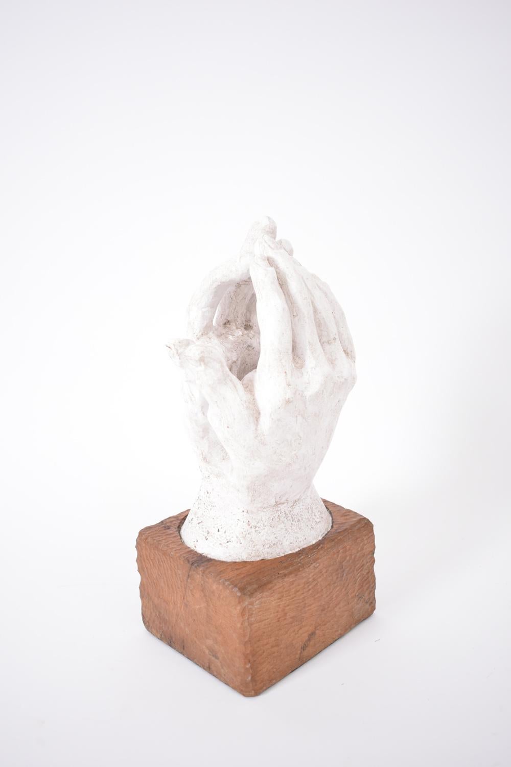 Gips- und Holzskulptur, 1960er-Jahre im Zustand „Gut“ im Angebot in Lisboa, PT