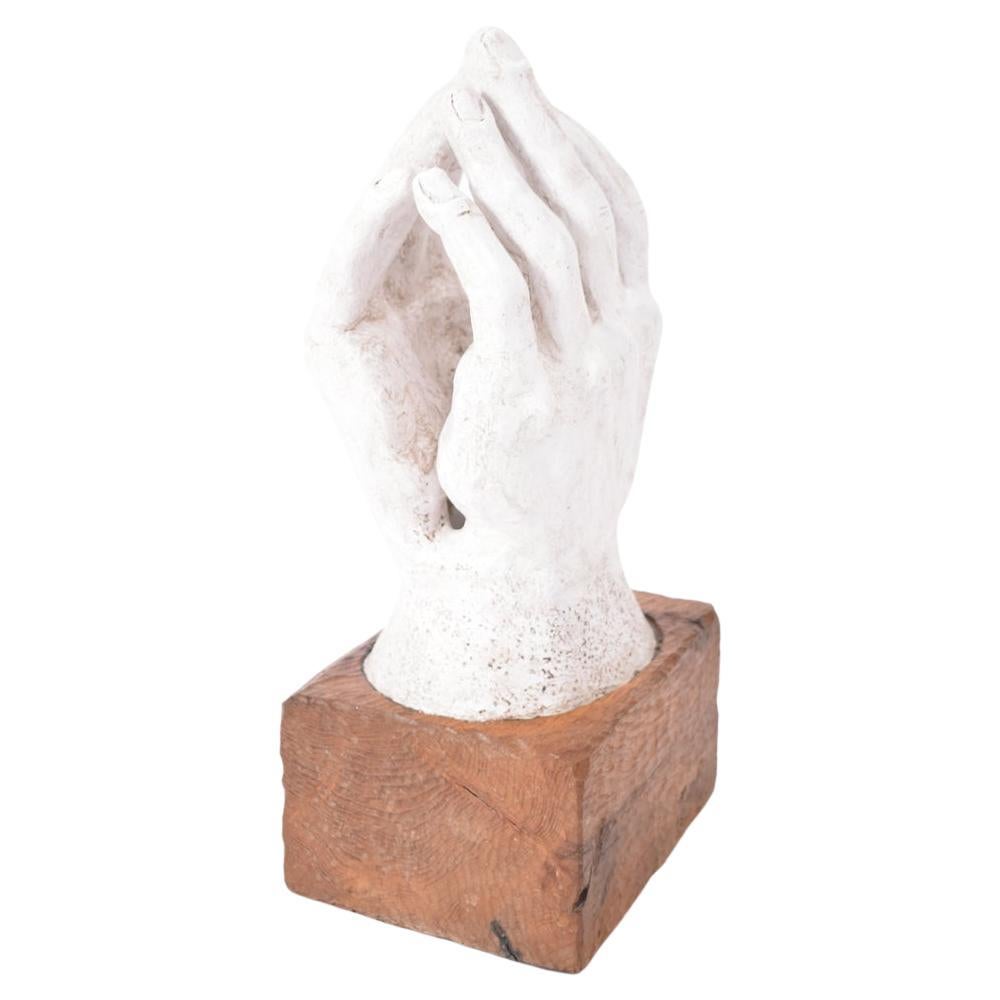 Escultura de escayola y madera, años 60