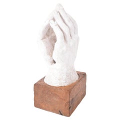 Escultura de escayola y madera, años 60