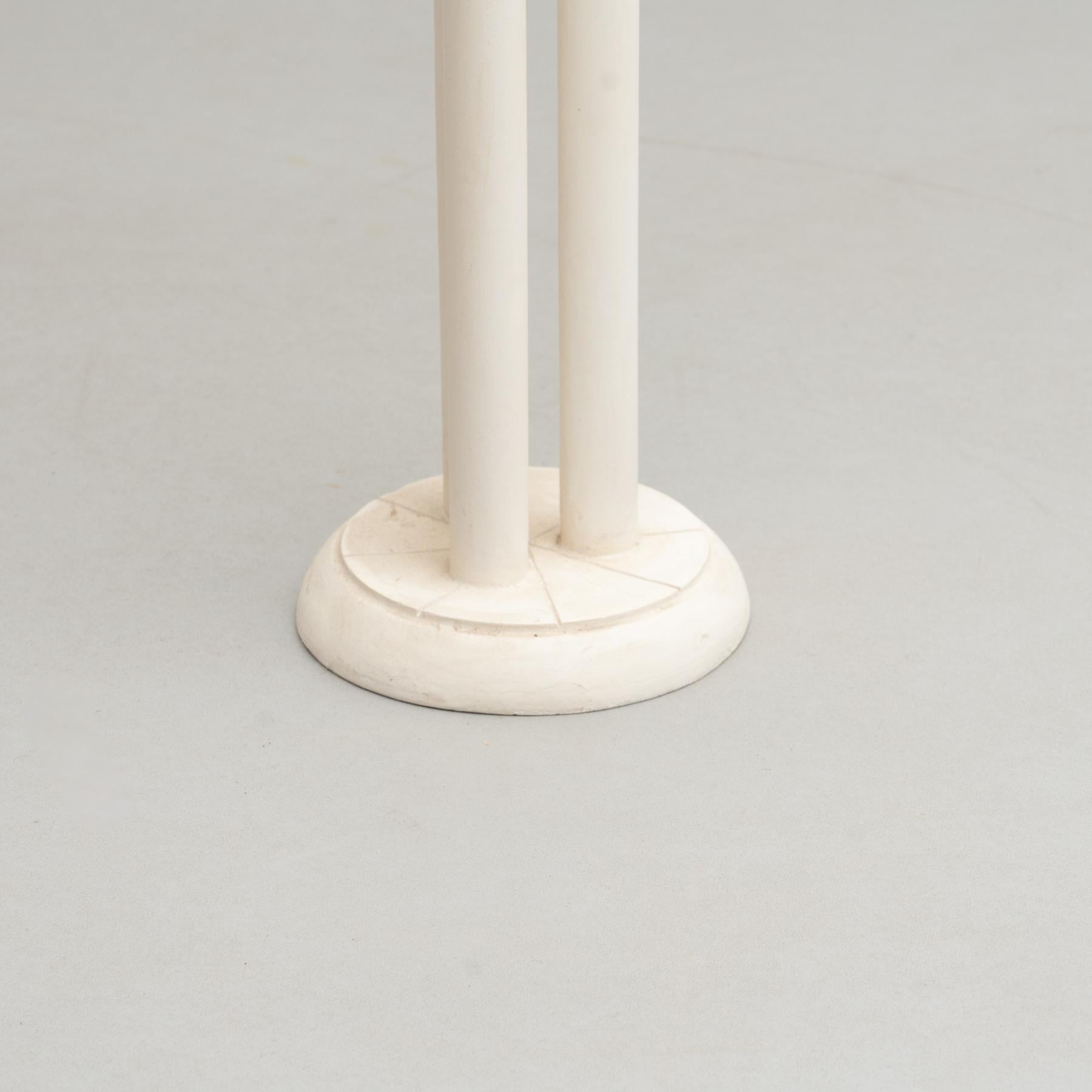 Spanish Plaster Antique Column Stand, circa 1950 For Sale