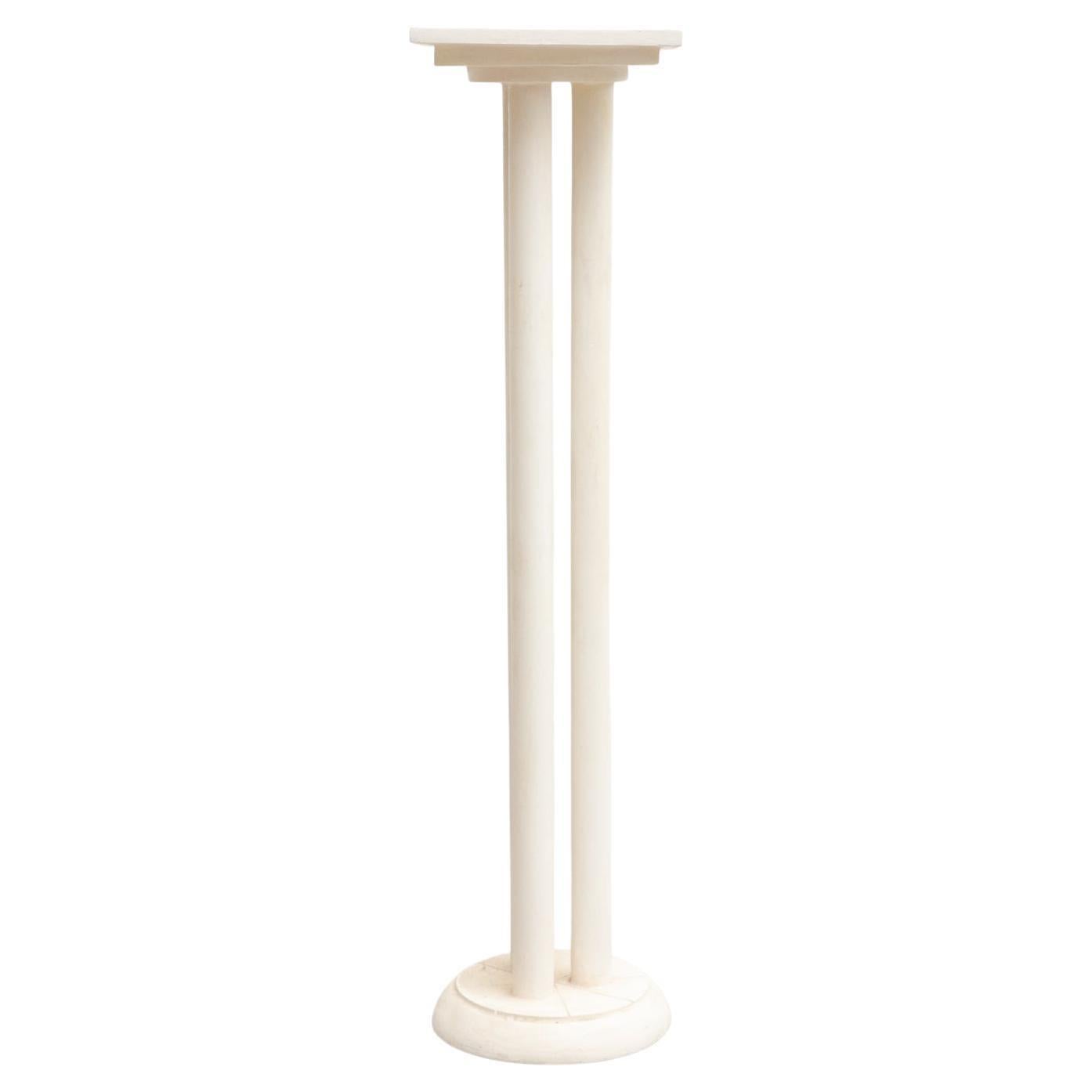 Stand de colonne antique en plâtre, vers 1950