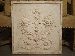 Plaster Bas Relief Cornucopia Panel from France